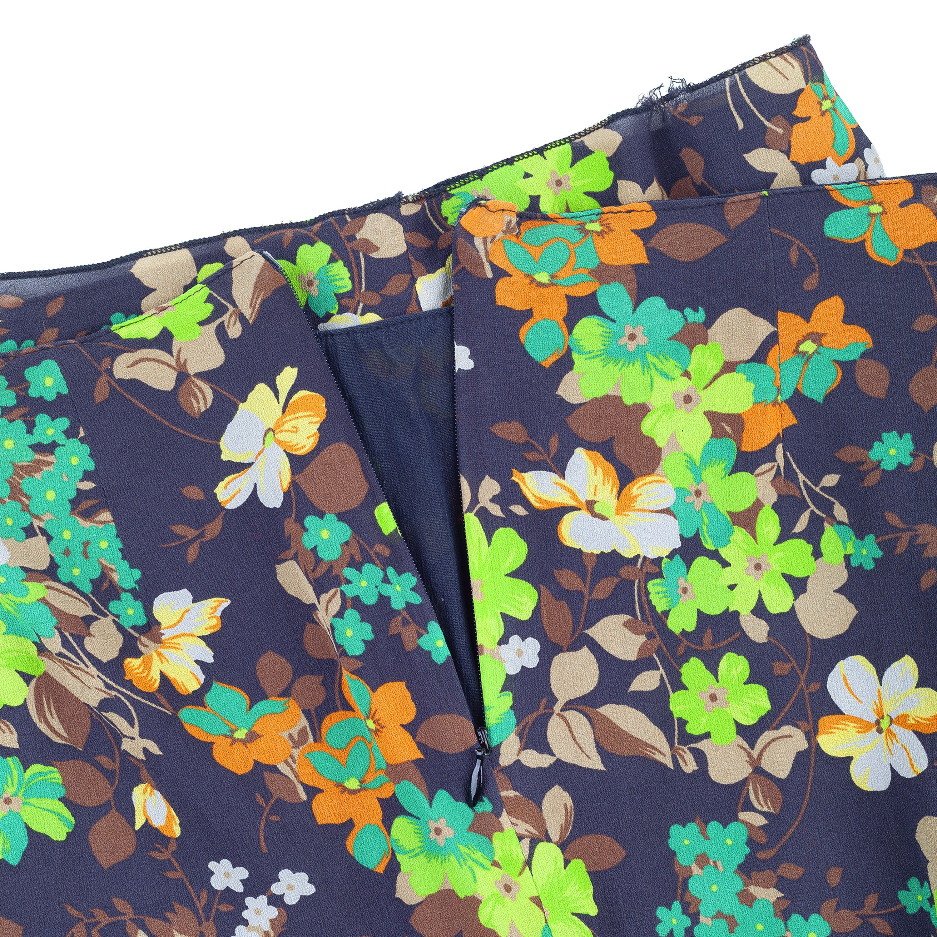 Dolce & Gabbana Dolce & Gabbana Vintage Silk Corset Flower Pencil Skirt Size 30" / US 8 / IT 44 - 4 Thumbnail