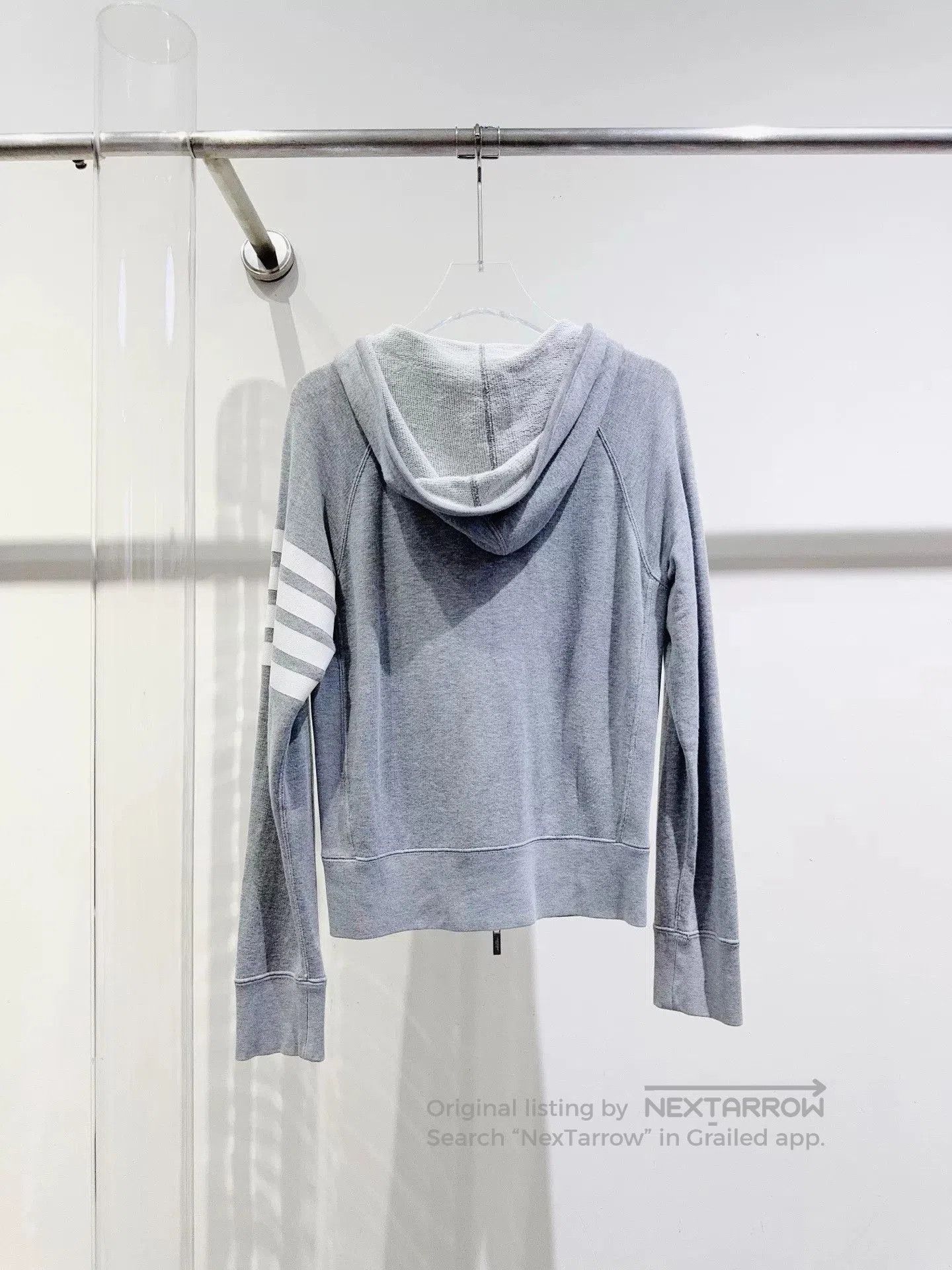 Thom Browne Thom Browne Gray Hooded Cardigan. Size US XS / EU 42 / 0 - 4 Thumbnail