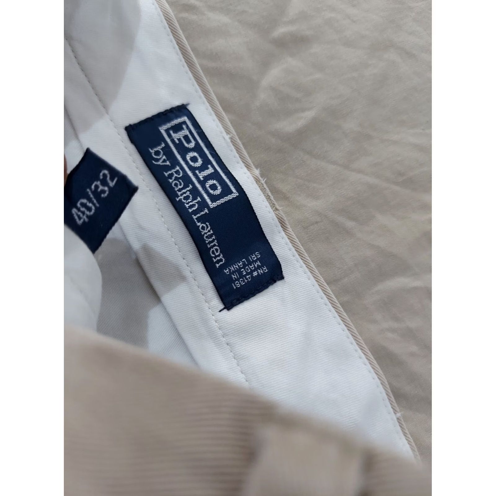 Polo Ralph Lauren Polo Ralph Khaki Pants 40x32 Cotton Chino Trouser Mens Size US L / EU 52-54 / 3 - 5 Thumbnail