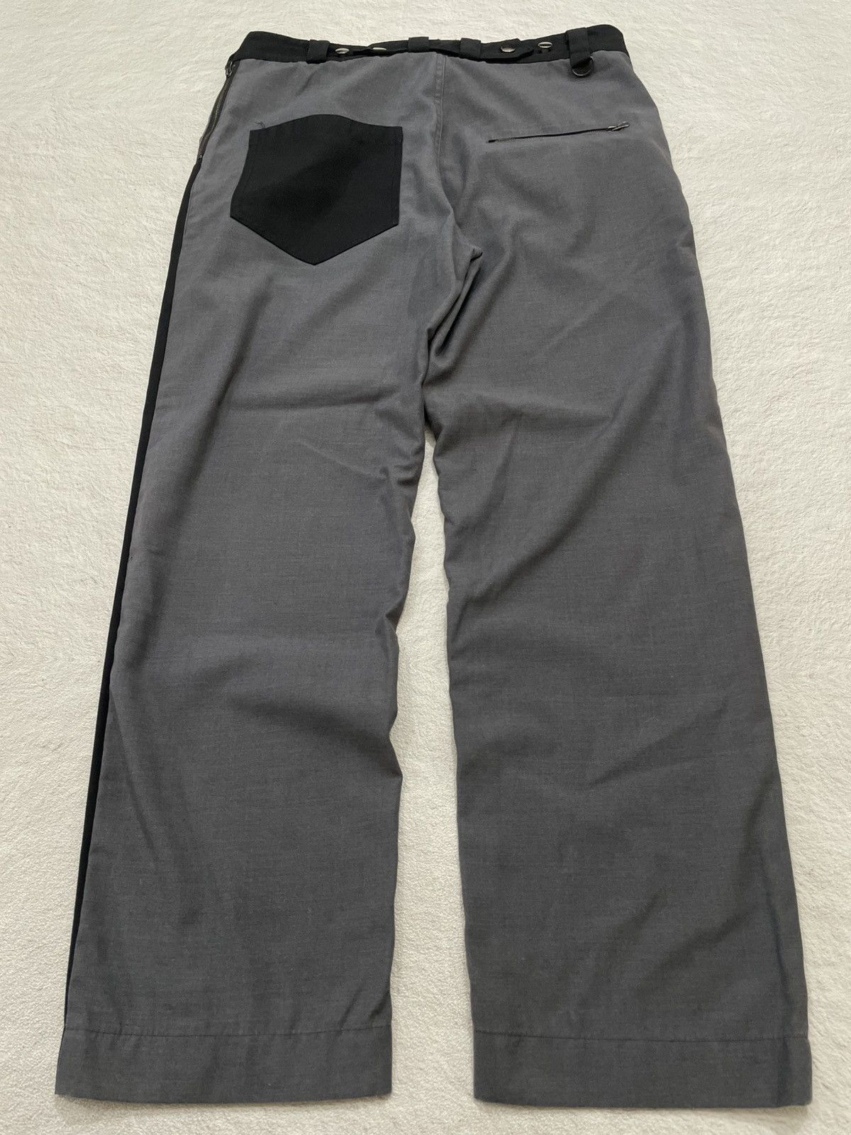Japanese Brand 2000s Semantic Block Color Pants Side Zip Y2K Size US 31 - 2 Thumbnail