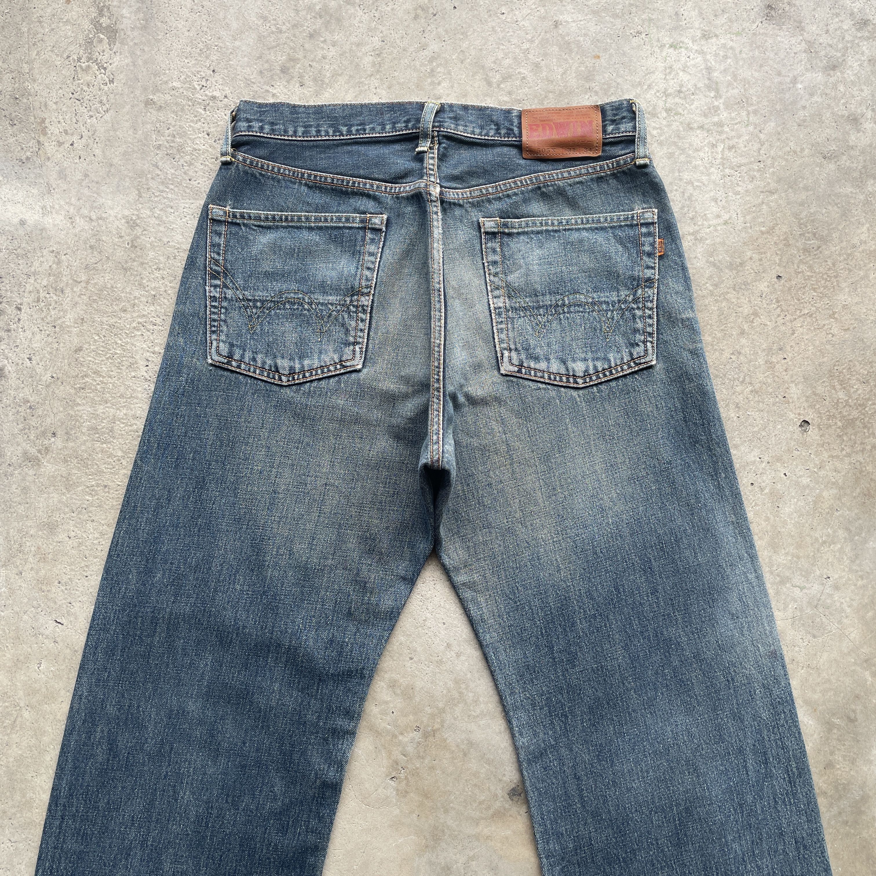 Edwin VINTAGE EDWIN 505 BAGGY DISTRESSED FADED JEANS PANTS W31 Size US 31 - 10 Thumbnail