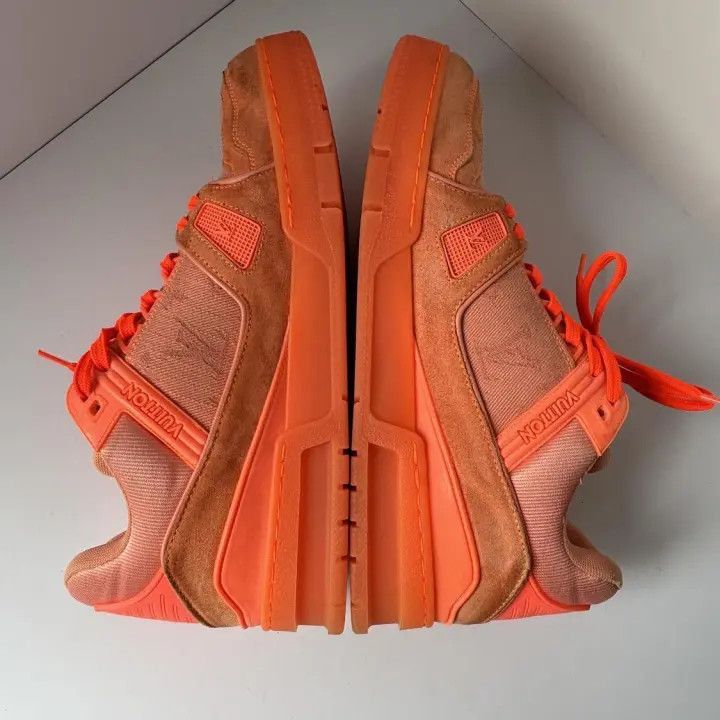 Louis Vuitton Virgil Abloh x Louis Vuitton Orange Trainer Sneakers -2508 Size US 8 / EU 41 - 6 Thumbnail