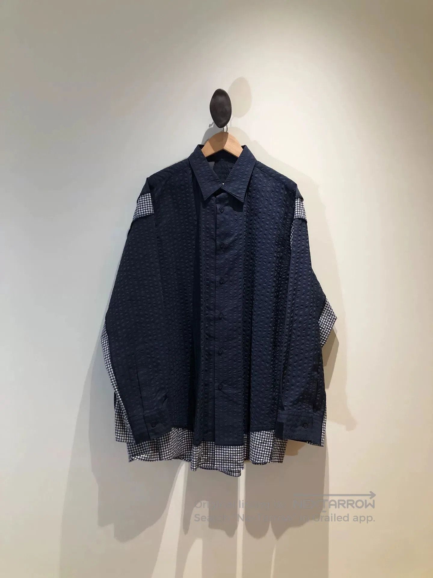 N.Hoolywood N.HOOLYWOOD Seersucker Patchwork Shirt. Size US L / EU 52-54 / 3 - 1 Thumbnail