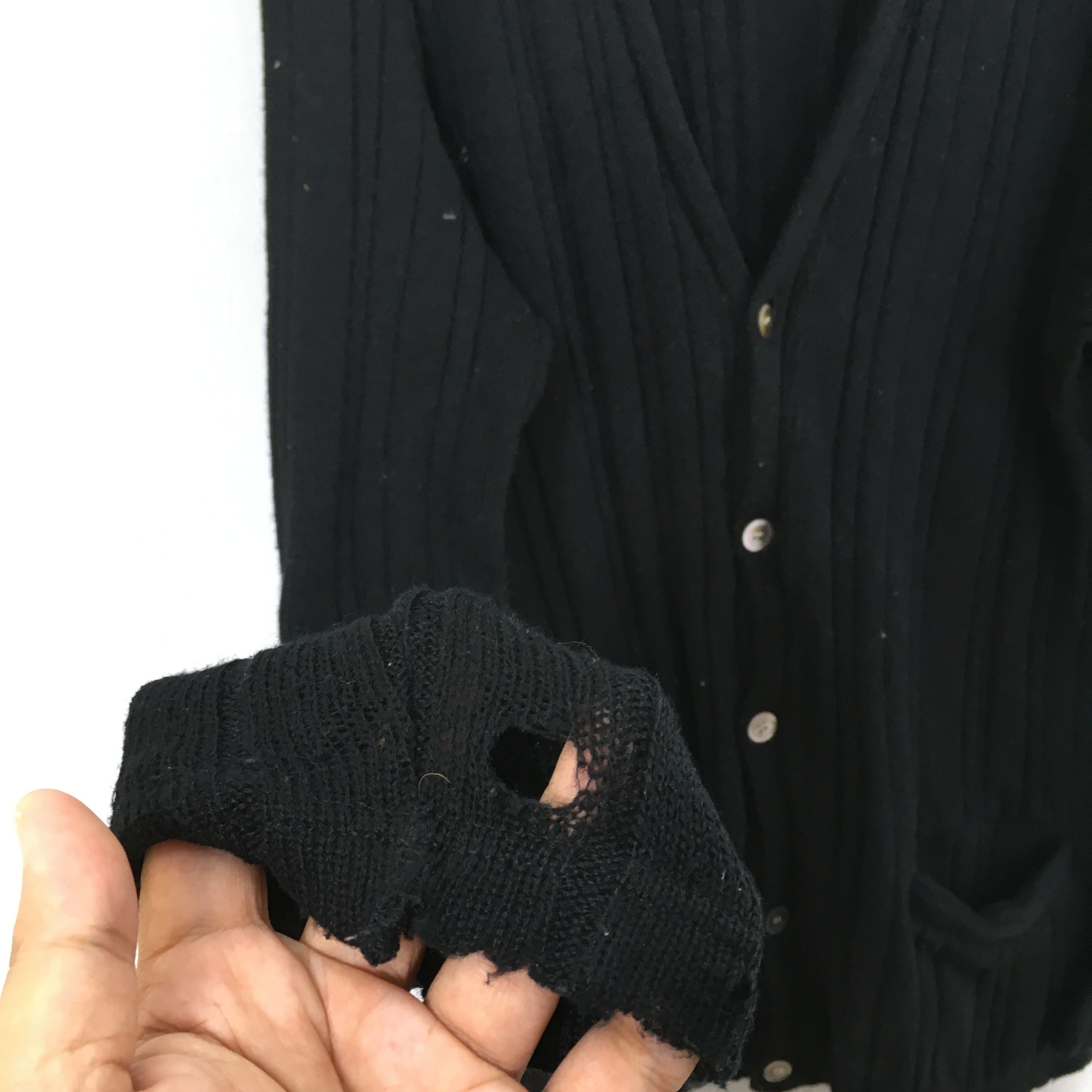 Comme des Garcons AD1998 Vintage Comme Des Garcons Homme Wool Knitwear Large Size US L / EU 52-54 / 3 - 8 Thumbnail
