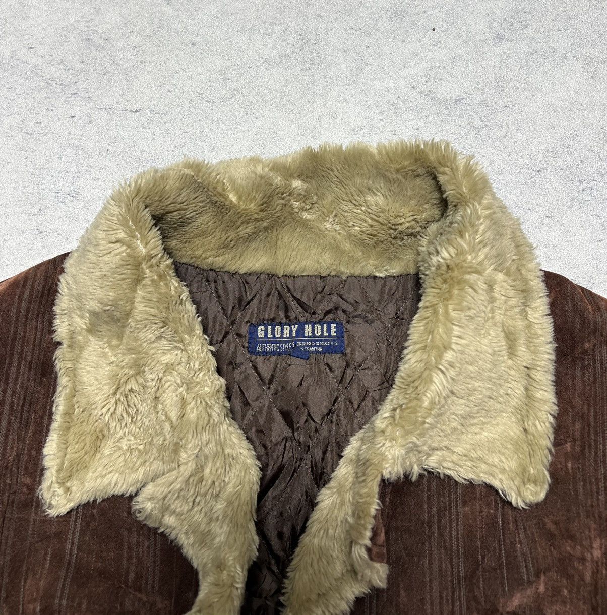 Japanese Brand Japanese Stripe Fur Grunge Punk Glory Hole Style Jacket Size US XL / EU 56 / 4 - 6 Thumbnail