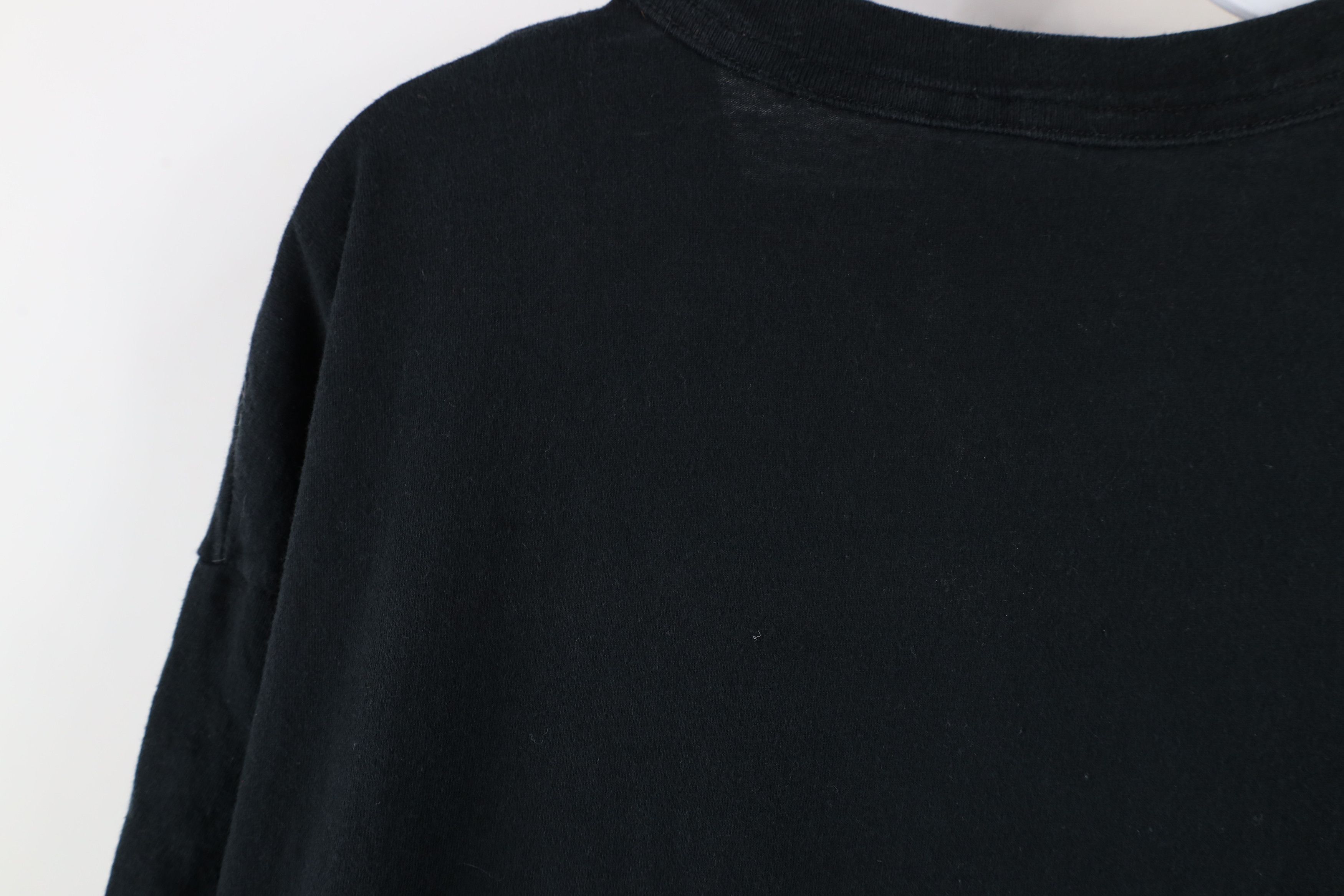 Vintage Vintage 90s Streetwear Blank Cotton Pocket T-Shirt Black Size US XXL / EU 58 / 5 - 9 Thumbnail