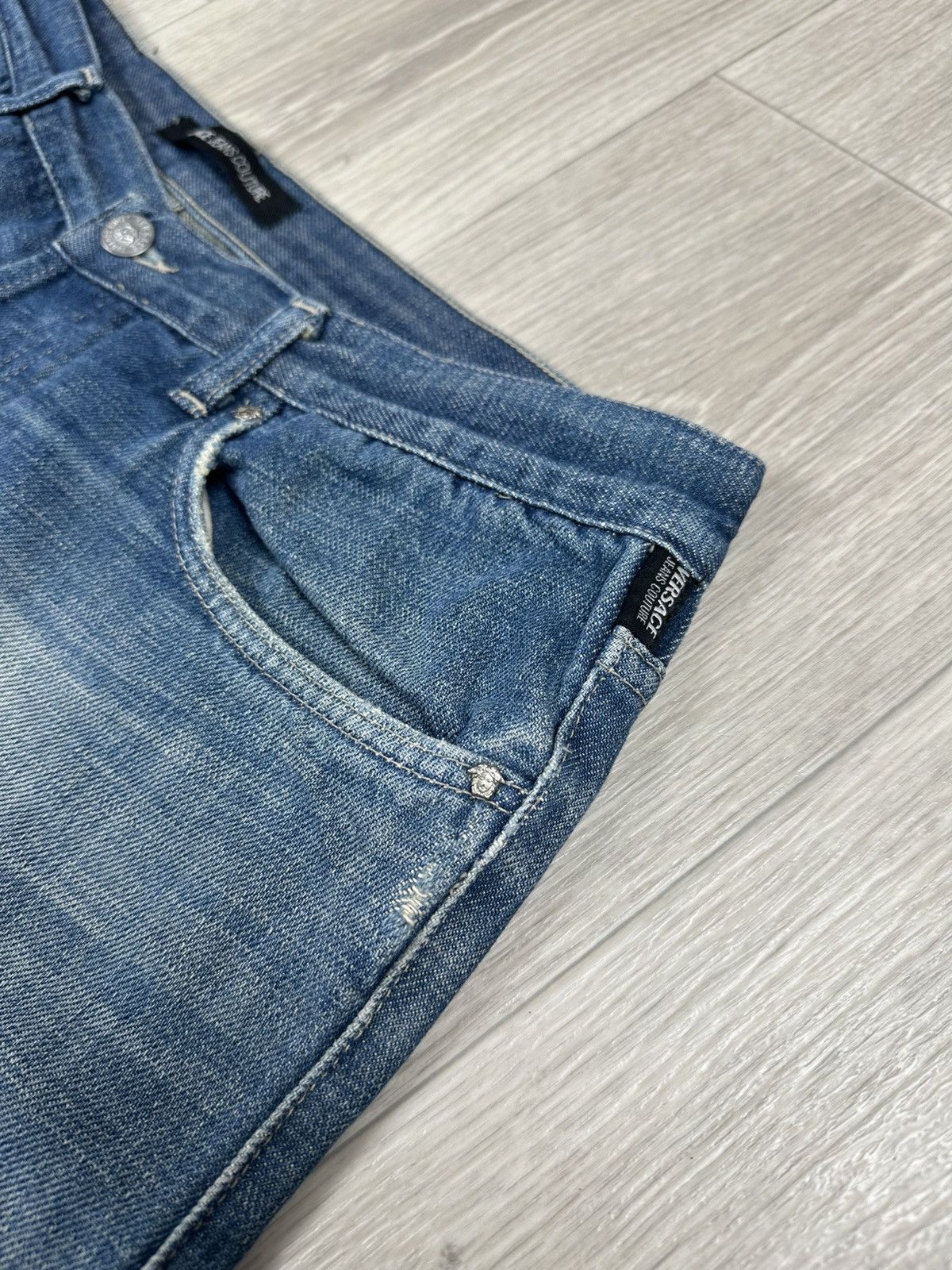 Versace × Versace Jeans Couture Baggy Versace Jeans Couture Distressed Denim Pants Size US 40 / EU 56 - 4 Thumbnail