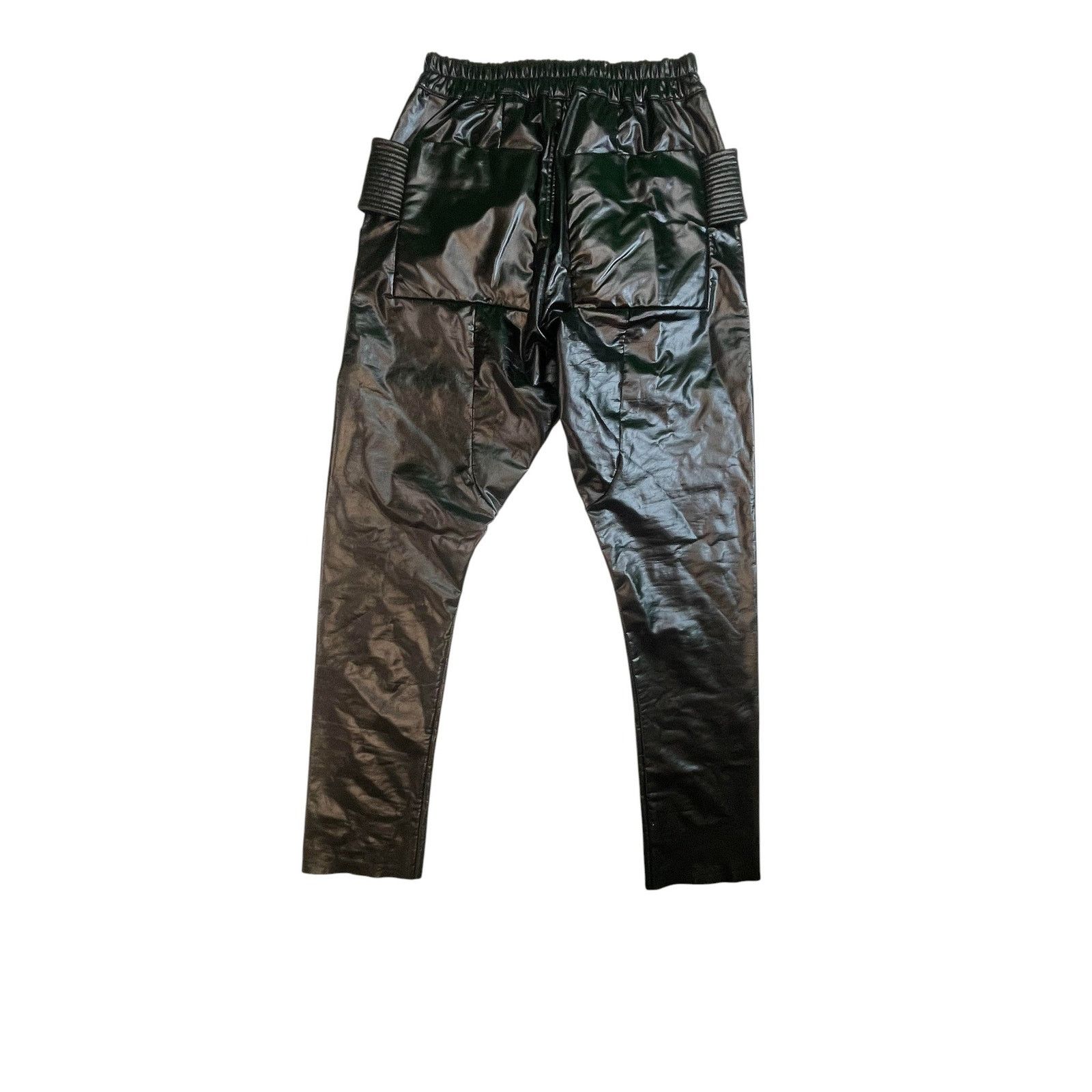 Rick Owens Rick Owens Waxed Creatch Black Cargos Size US 28 / EU 44 - 3 Thumbnail