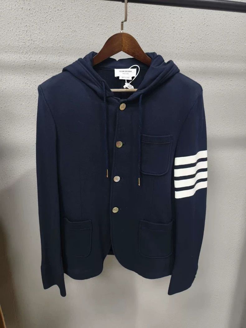 Thom Browne Thom Browne size2 Blue hoodie Size US M / EU 48-50 / 2 - 1 Thumbnail