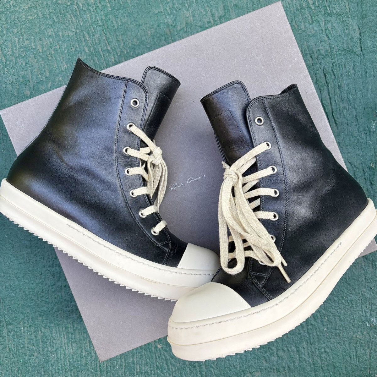 Rick Owens Rick Owens Mainline Leather Ramones High Size US 8 / EU 41 - 18 Thumbnail