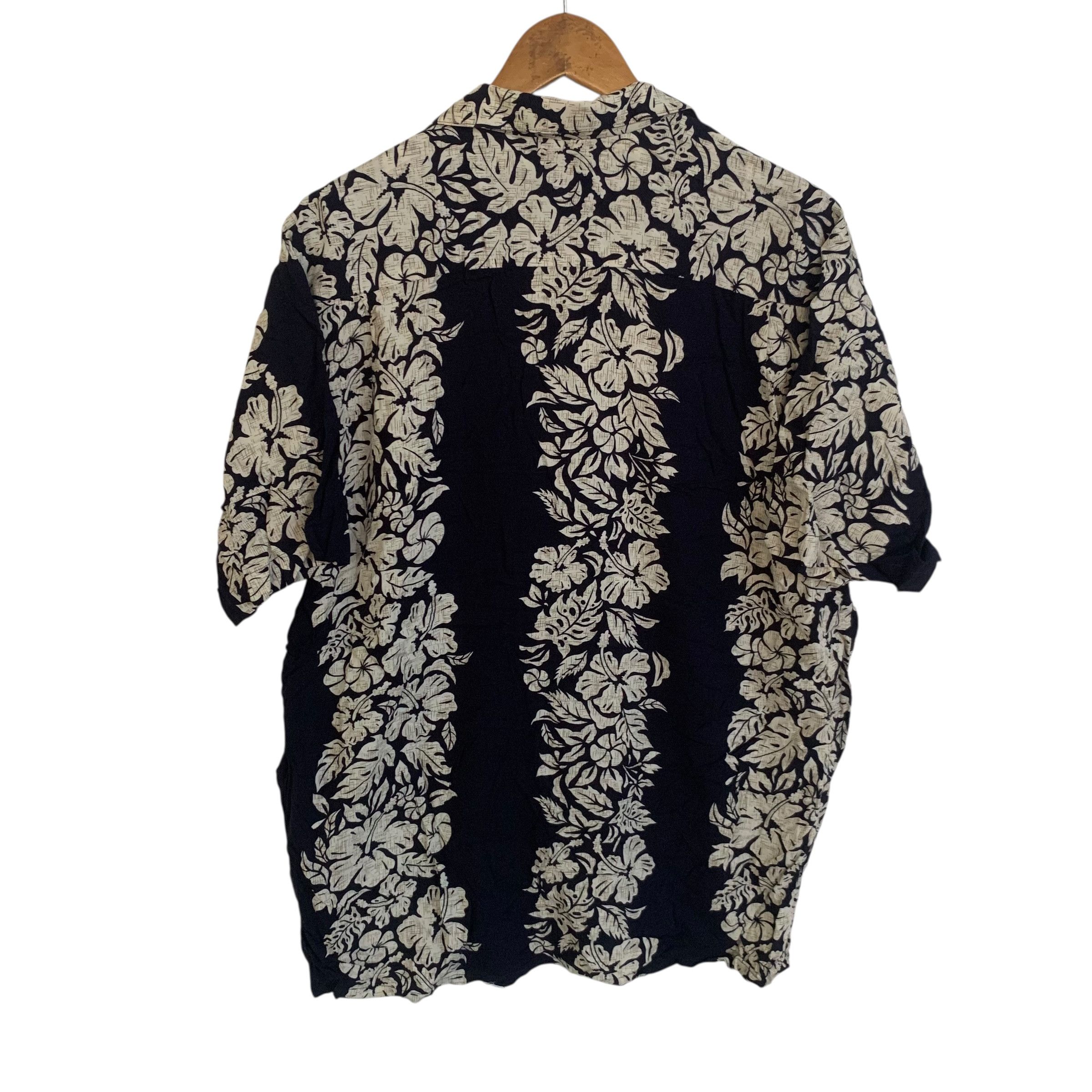 Other Vintage Hawaiian Button Up Shirt Floral Stripe Rare Size US L / EU 52-54 / 3 - 2 Thumbnail