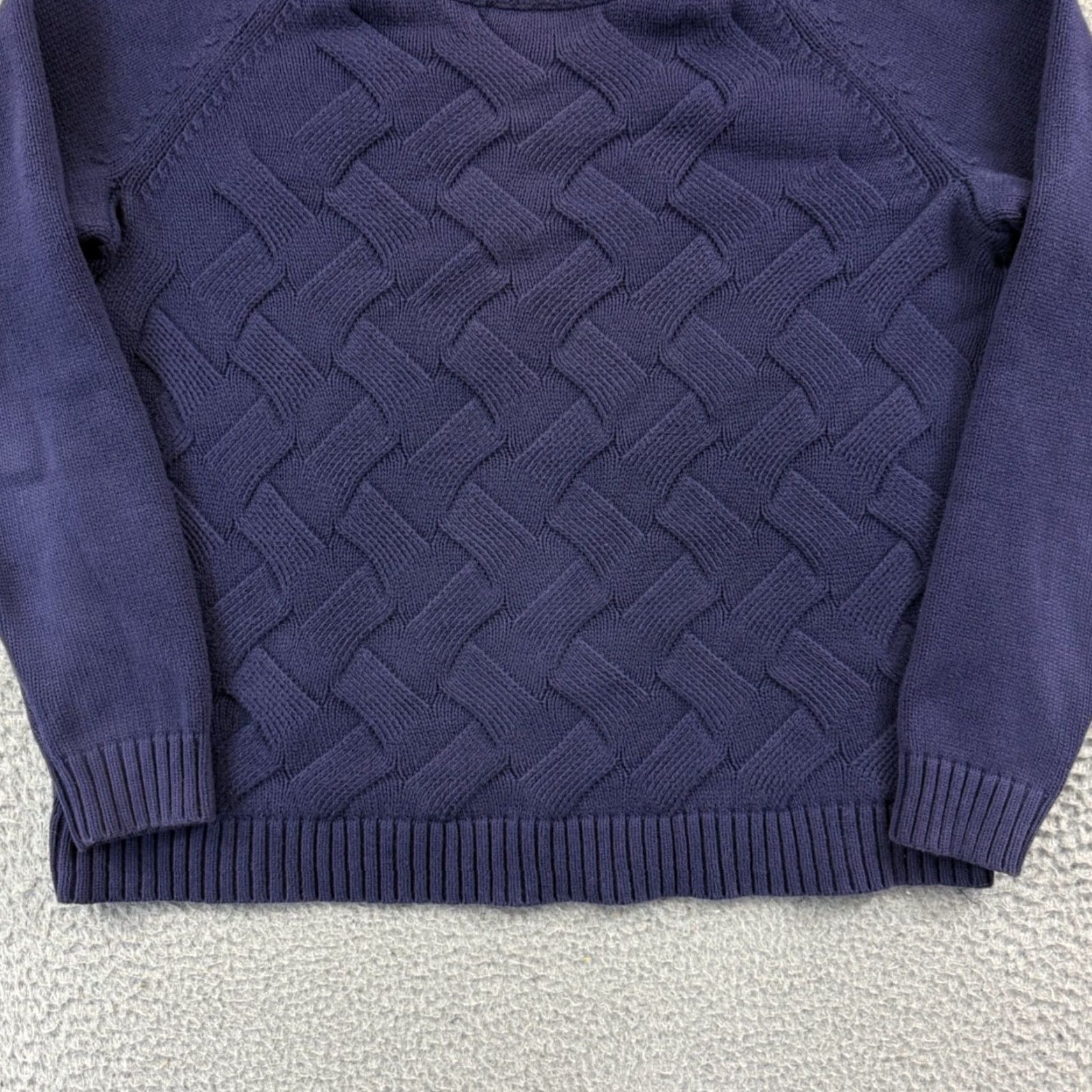 Lands' End Lands End Drifter Sweater Women XL Petite Blue Cable-Knit Pullover Size XL / US 12-14 / IT 48-50 - 2 Thumbnail