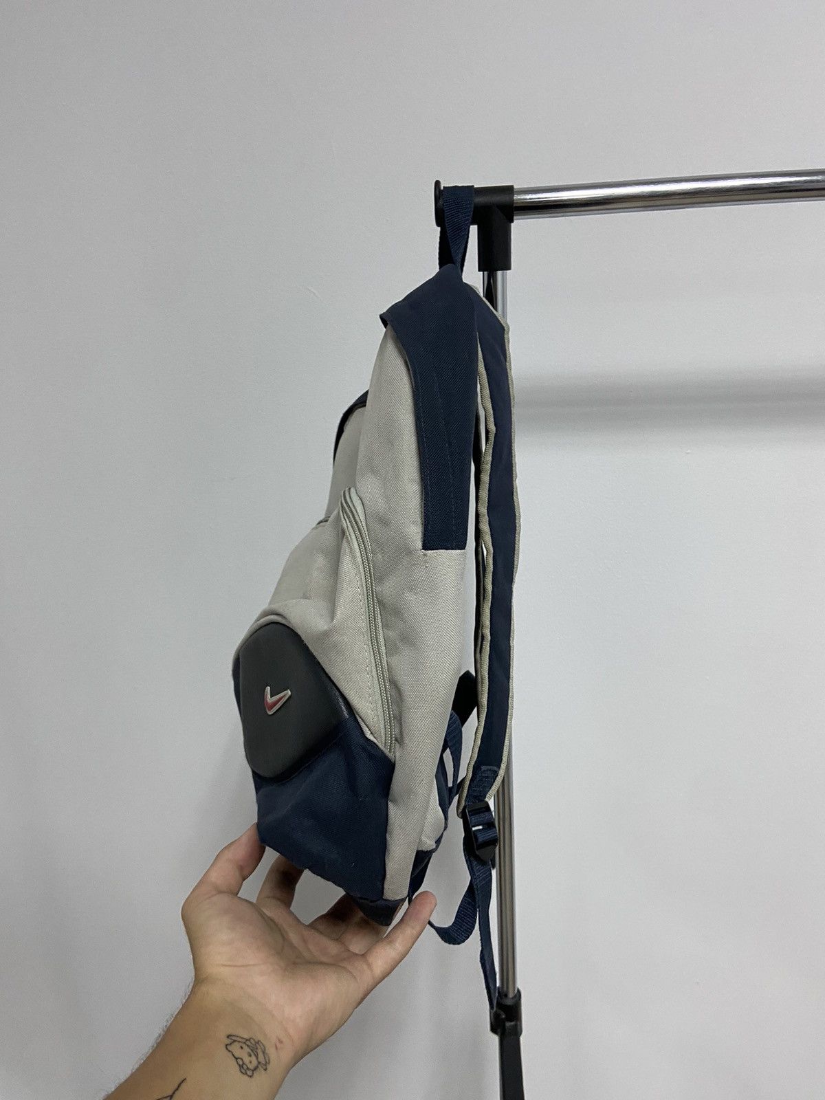 Nike × Vintage Nike Backpack Bag Vintage Small Swoosh Logo 90s Style Size ONE SIZE - 3 Thumbnail