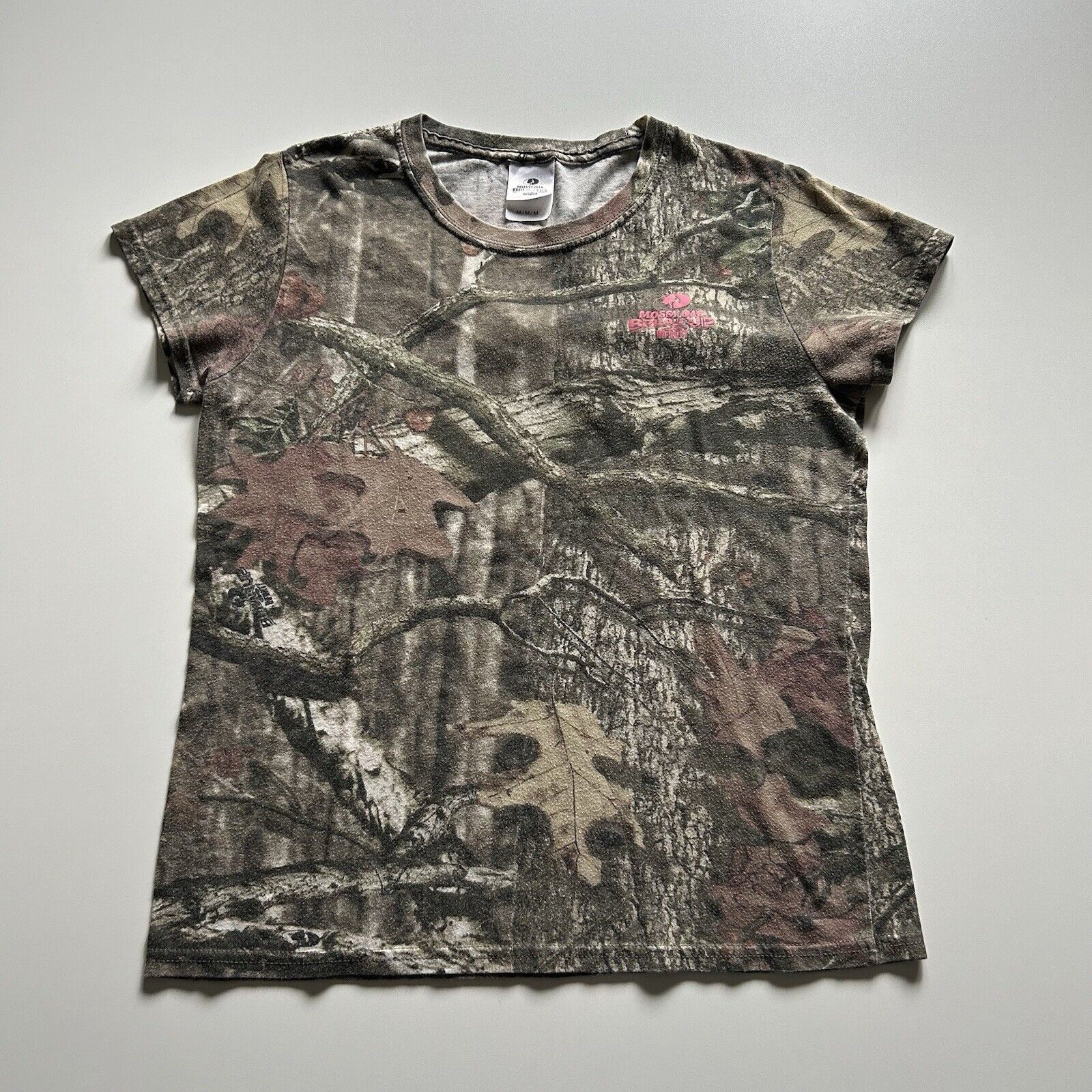 Realtree × Vintage Vintage 2000s Mossy Oak Real Tree Camouflage T Shirt Medium Size M / US 6-8 / IT 42-44 - 1 Thumbnail