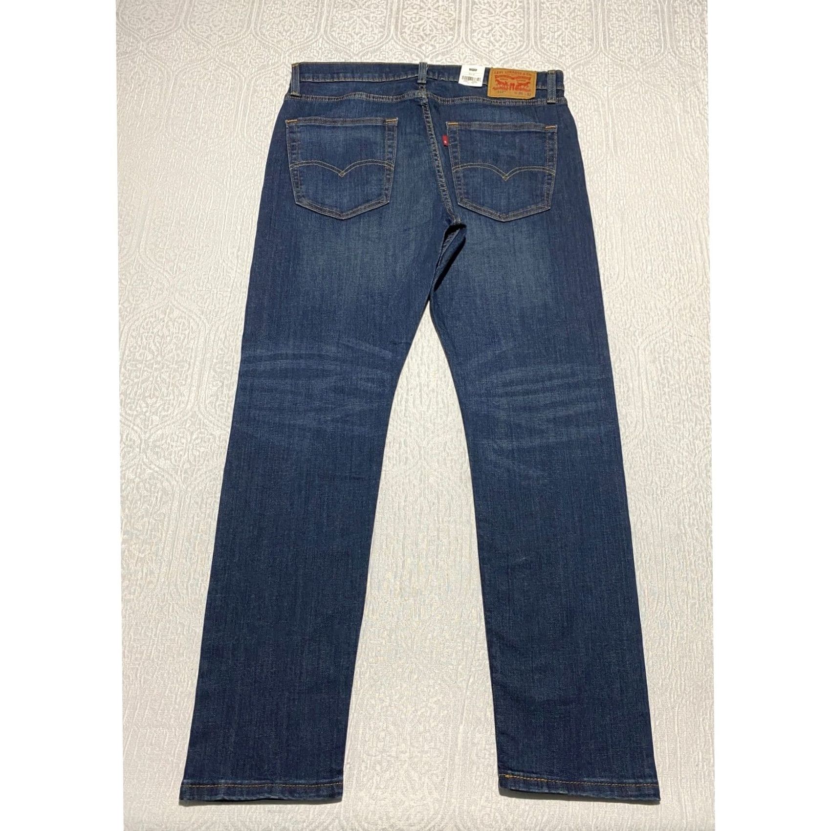 Levi's Levi's Jeans 512 Slim Taper 36x32 Dark Wash Blue Flex Stretch Denim 5-Pocket Mens Size US 36 / EU 52 - 2 Thumbnail