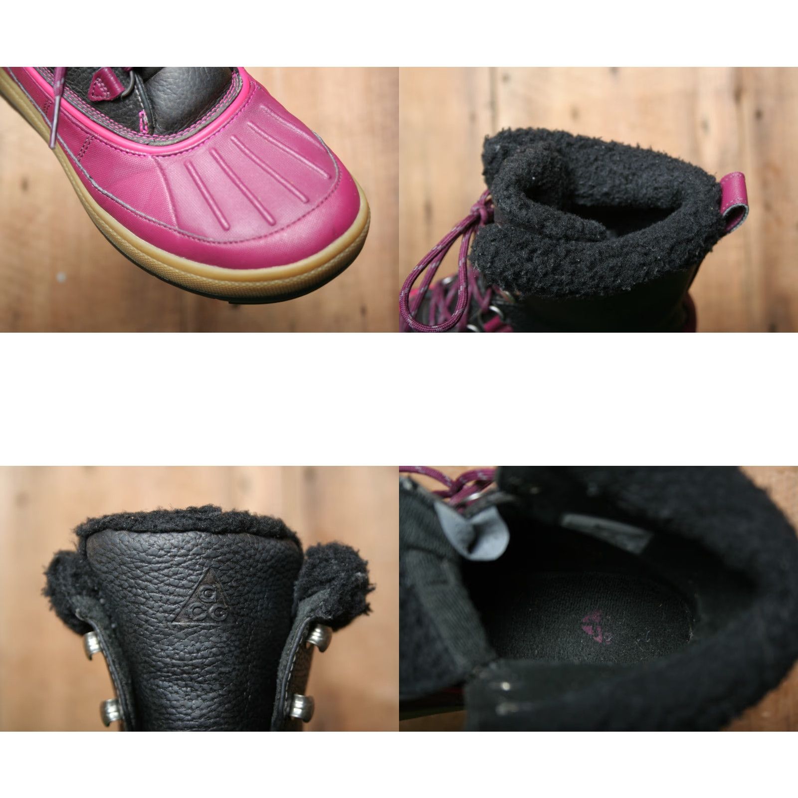 Nike Nike ACG Woodside II Magenta Duck Boots Women SZ 7 Leather/Synthetic Snow Boot 537347-006 Size US 7 / IT 37 - 8 Thumbnail