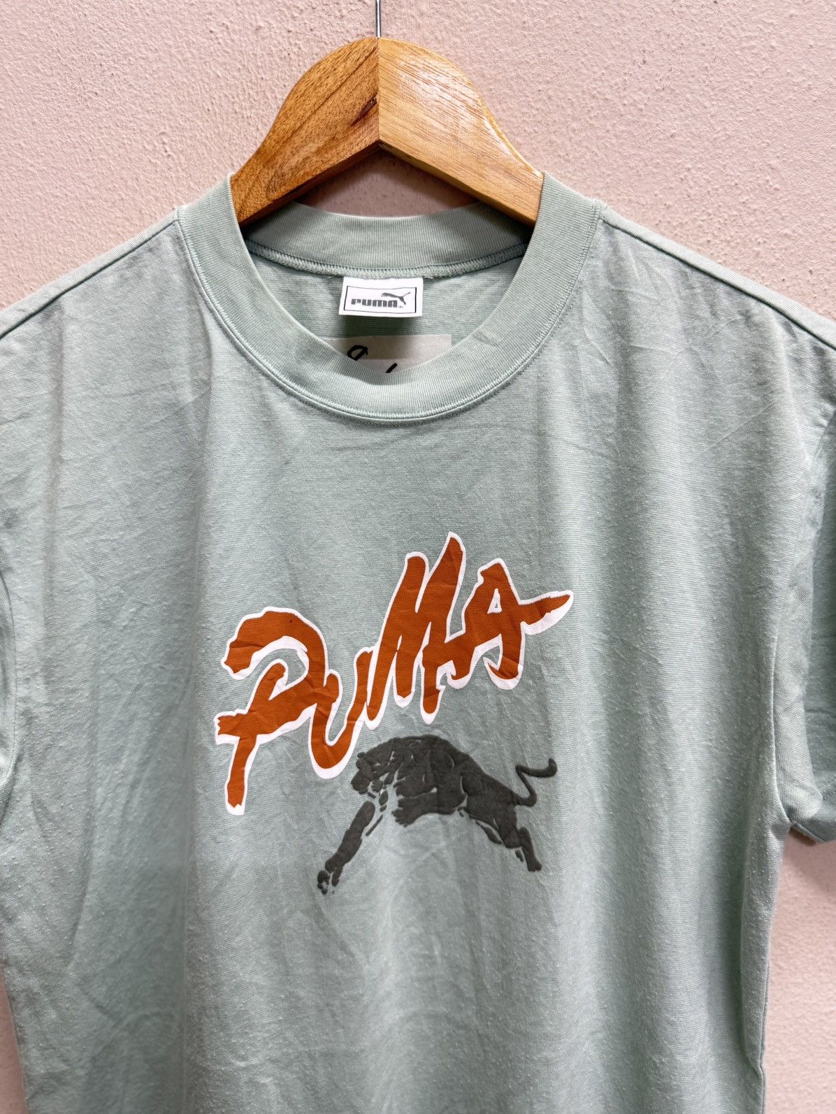 Puma Vintage Puma Biglogo Tshirt Size US S / EU 44-46 / 1 - 5 Thumbnail