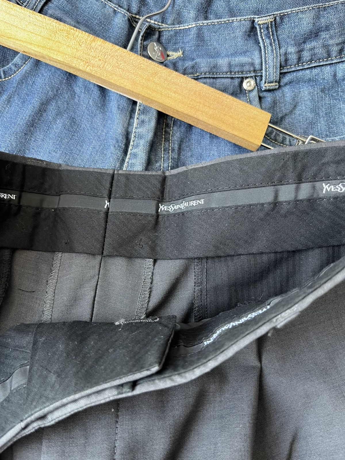 Saint Laurent Paris × Vintage × Yves Saint Laurent YSL Classic pants vintage Size US 34 / EU 50 - 4 Thumbnail