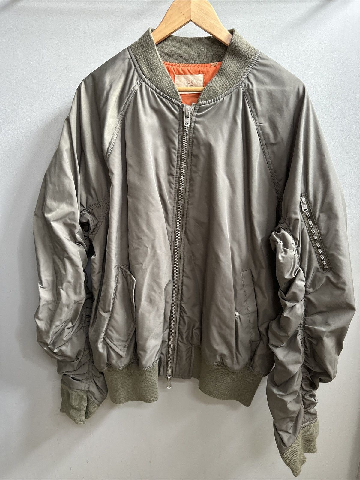 FOG FOG Collection One Men’s Olive Green Bomber Jacket Size XL Size US XL / EU 56 / 4 - 1 Thumbnail