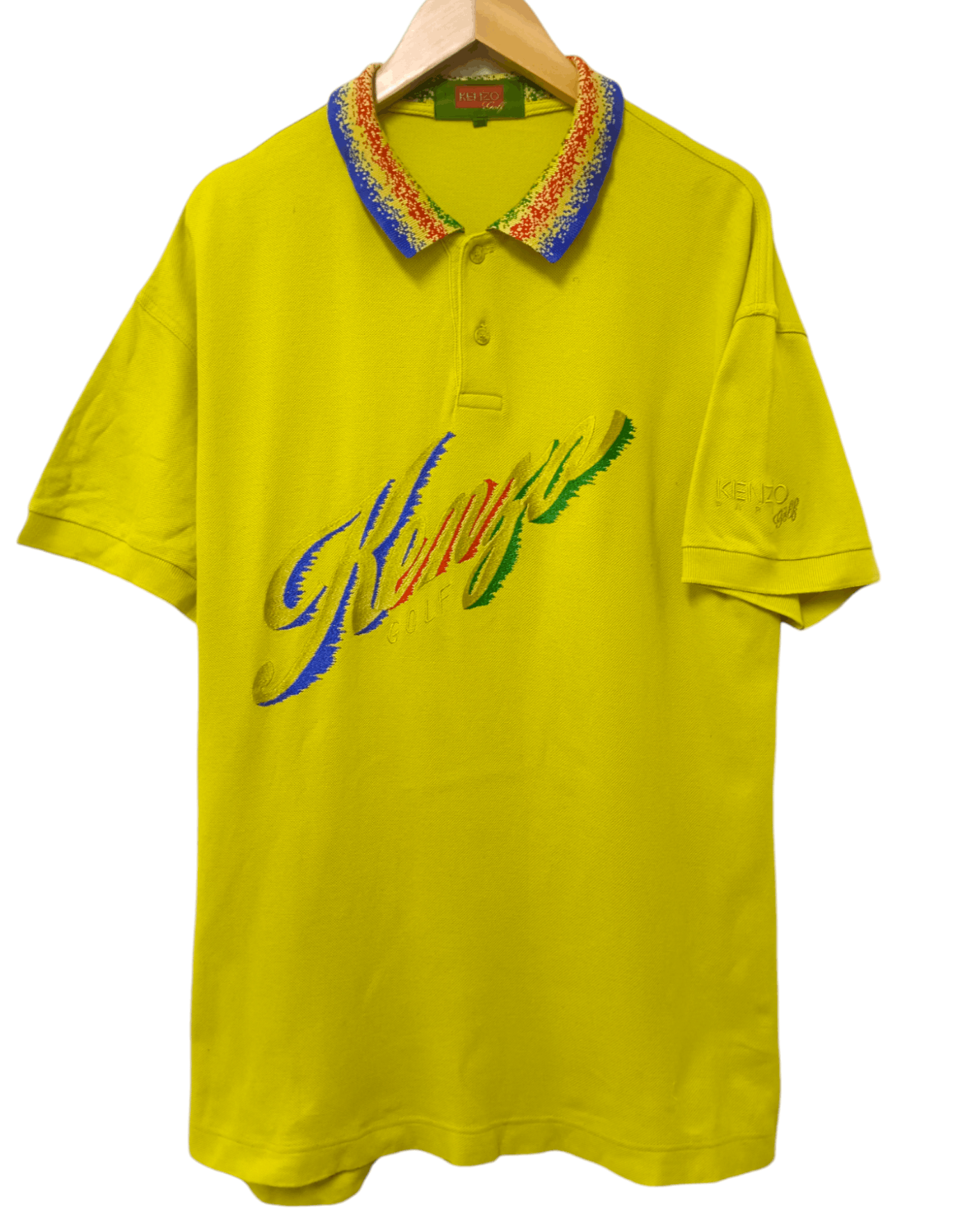Kenzo × Vintage Vintage Kenzo Big Logo Polo Shirt Size US L / EU 52-54 / 3 - 2 Thumbnail