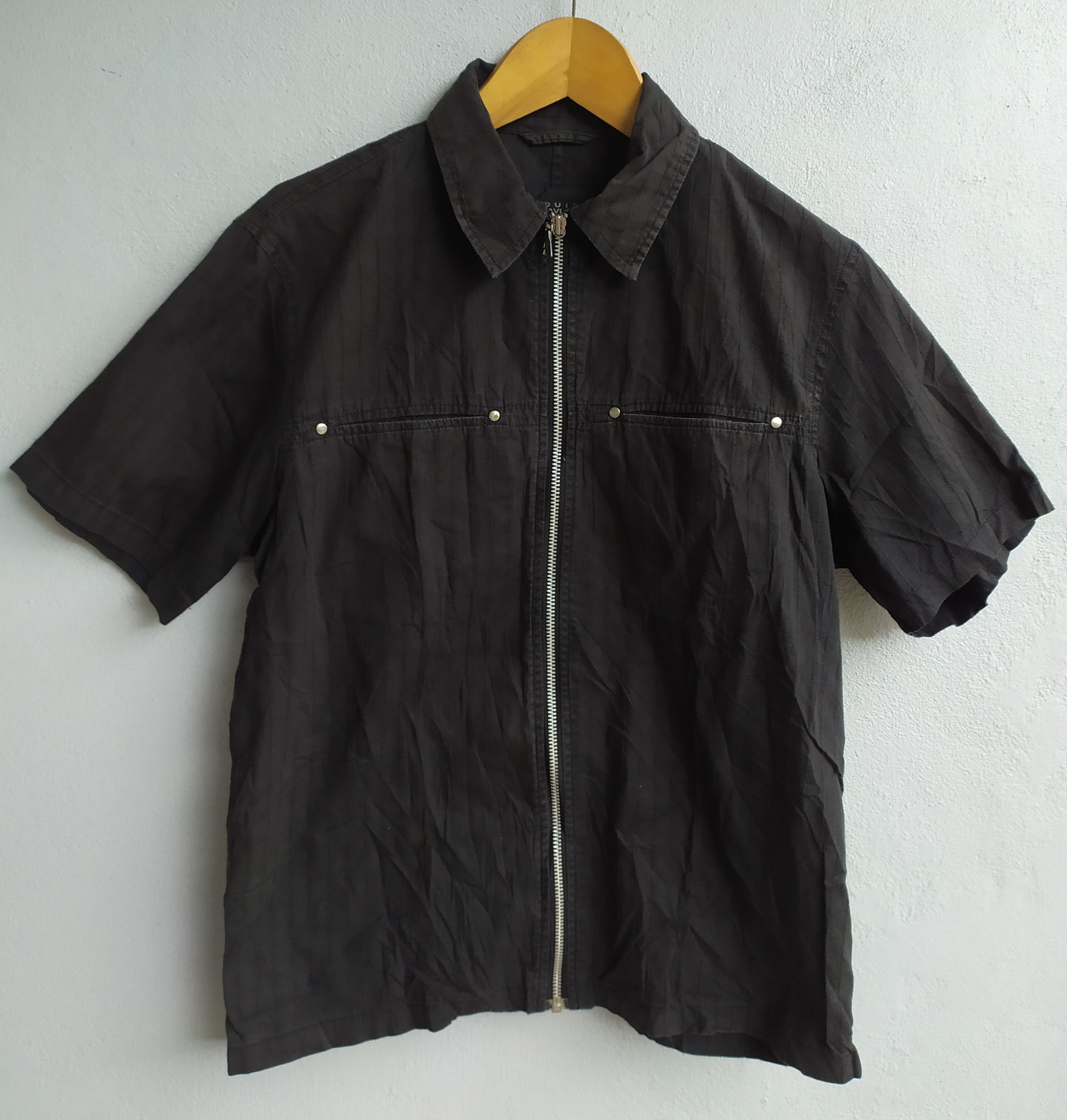 If Six Was Nine × Japanese Brand × KMRii Japanese Louis Chavlon Punk Gotchic Zipper Shirt Size US M / EU 48-50 / 2 - 1 Thumbnail