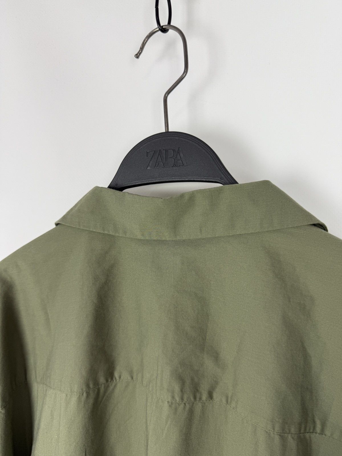 Uniqlo Uniqlo Olive Green Open Collar Short Sleeve Shirt Size US L / EU 52-54 / 3 - 5 Thumbnail