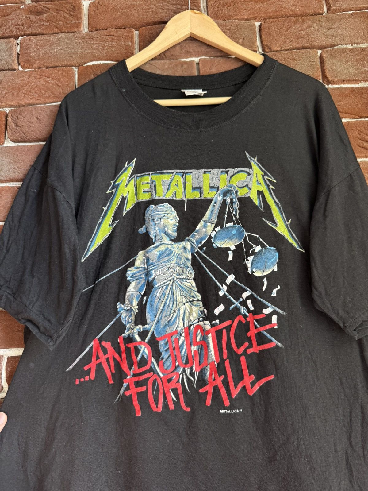 Band Tees Vintage OG 1988 METALLICA And Justice For All Metal Band Tee Size US XL / EU 56 / 4 - 3 Thumbnail