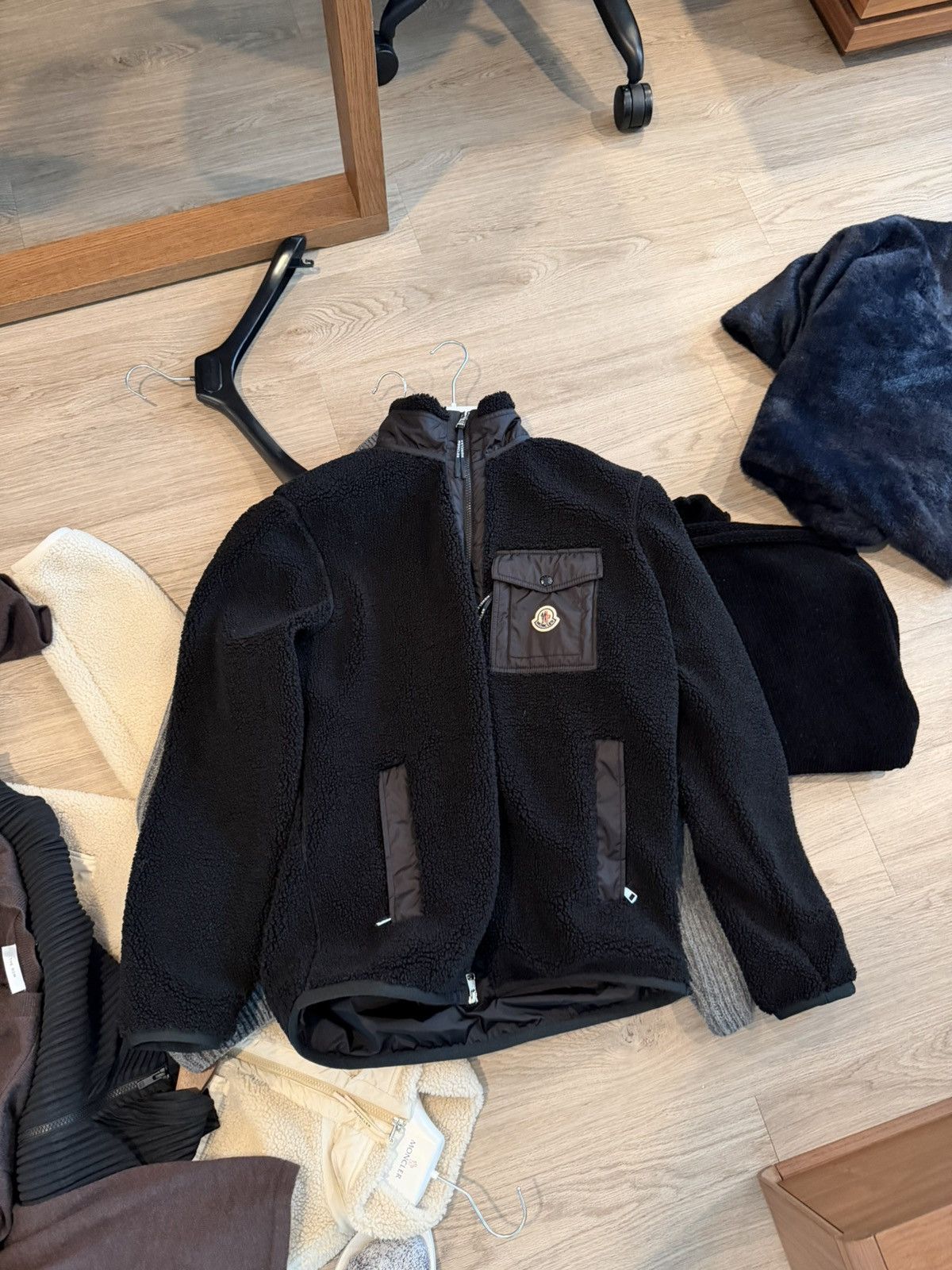 Moncler Moncler Fleece Zip up Cardigan Sz Large Size US L / EU 52-54 / 3 - 2 Thumbnail