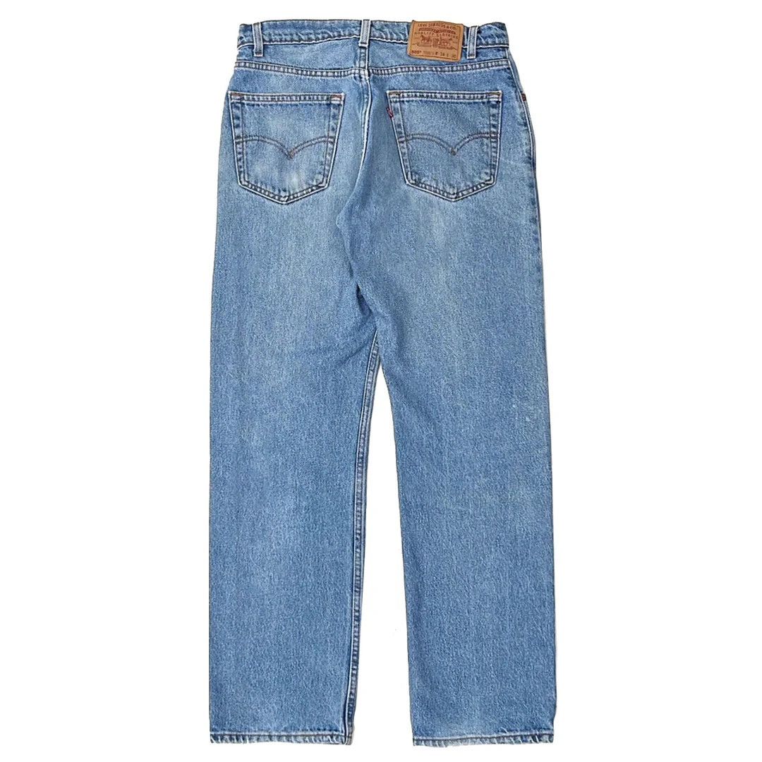 Levi's × Vintage Levi’s 505 1990 90s Vintage W33 Straight Blue Denim Jeans Size US 33 - 1 Thumbnail