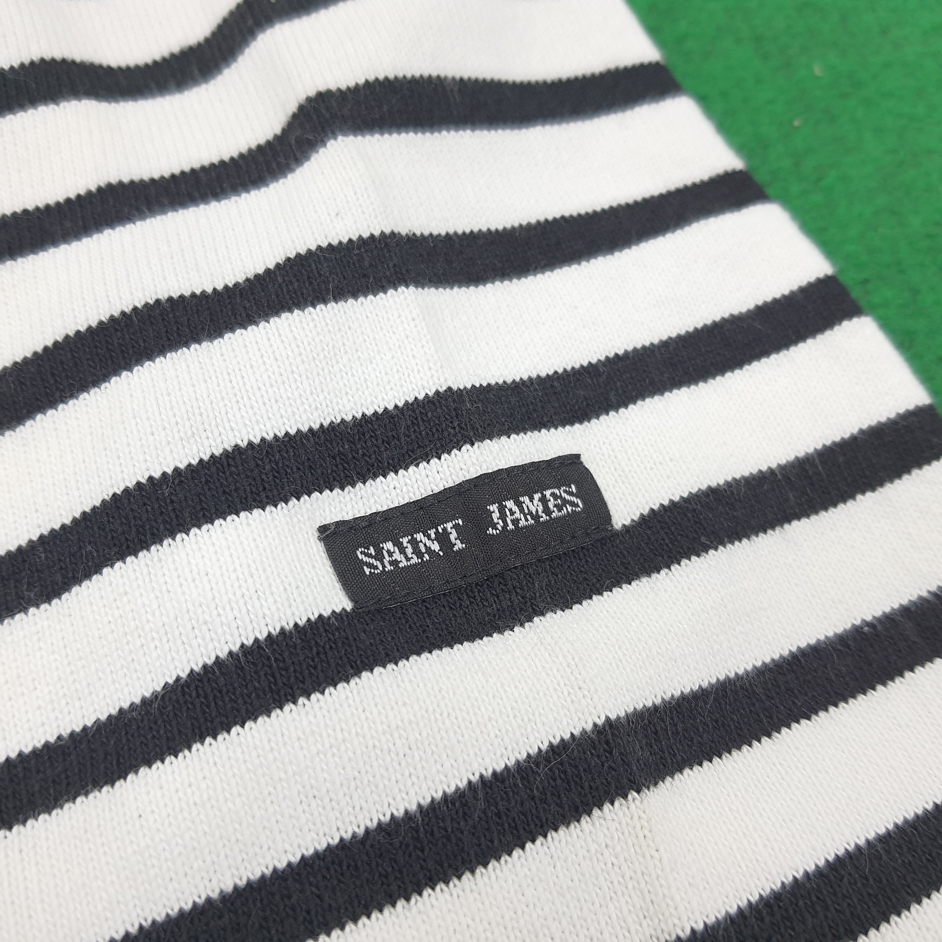 Saint James × Vintage Vintage Saint James Striped Designer Tshirt Size S / US 4 / IT 40 - 6 Thumbnail