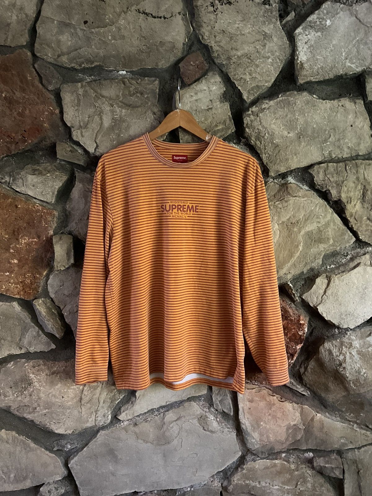 Orange Supreme T Shirt | Grailed