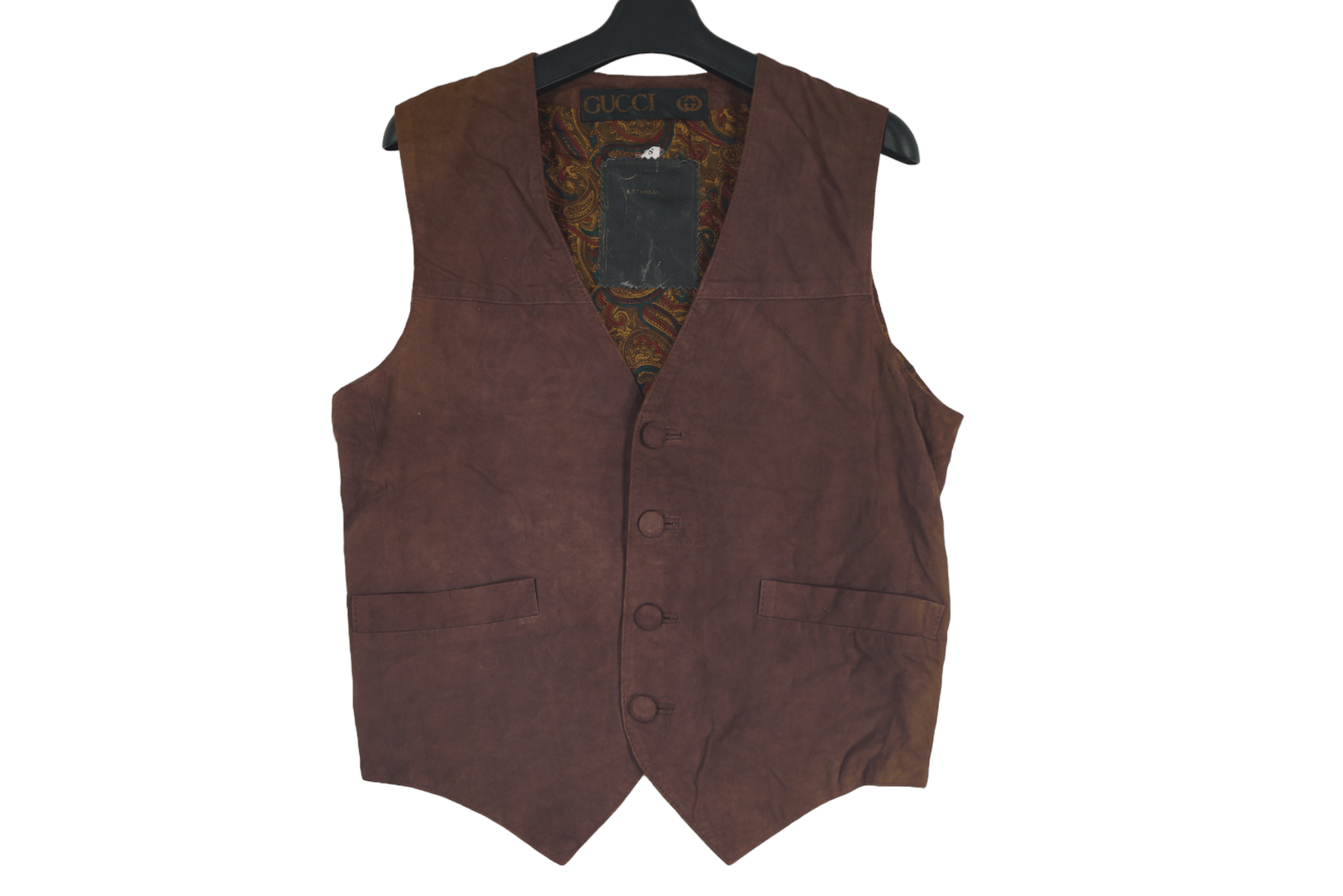 Vintage Gucci Vest Button Up Nice Design Size US S / EU 44-46 / 1 - 1 Thumbnail