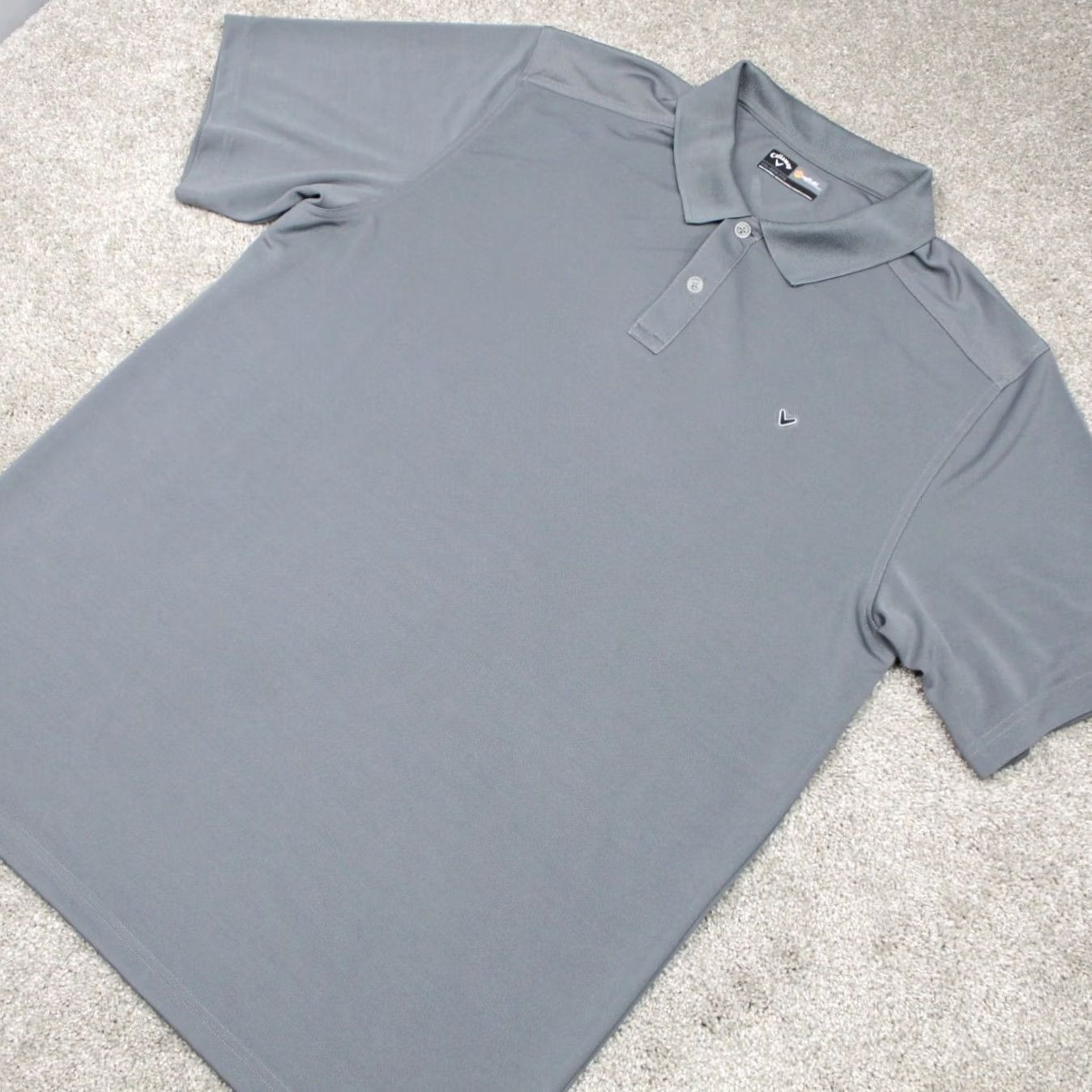 Callaway Callaway Opti-Dri Polo Shirt Mens 2XL Gray Polyester S/S Golf Pullover Size US XXL / EU 58 / 5 - 3 Thumbnail