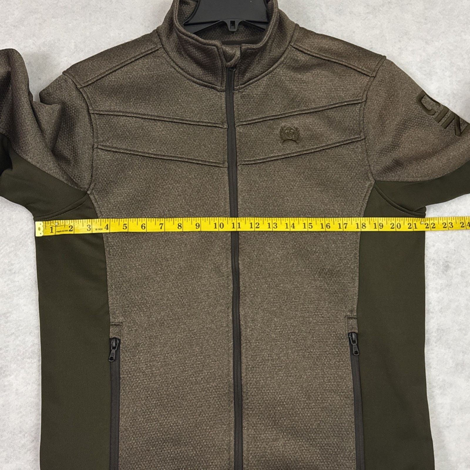 CINCH Cinch Mens M Jacket Lightweight Fleece Logo Brown Softshell Size US M / EU 48-50 / 2 - 5 Thumbnail