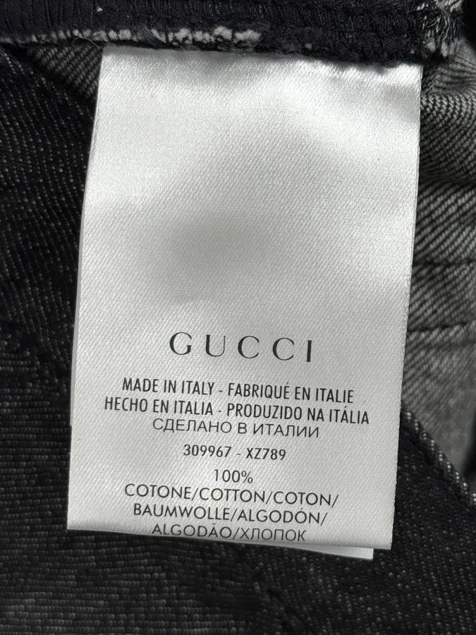 Gucci 2010s Gucci Black Brut Denim Jeans by Frida Giannini Size US 30 / EU 46 - 13 Thumbnail
