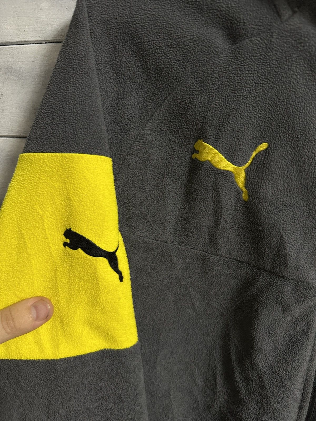 Puma Rare Vintage Fleece Jacket Borussia Dortmund x Puma soccer Size US L / EU 52-54 / 3 - 2 Thumbnail