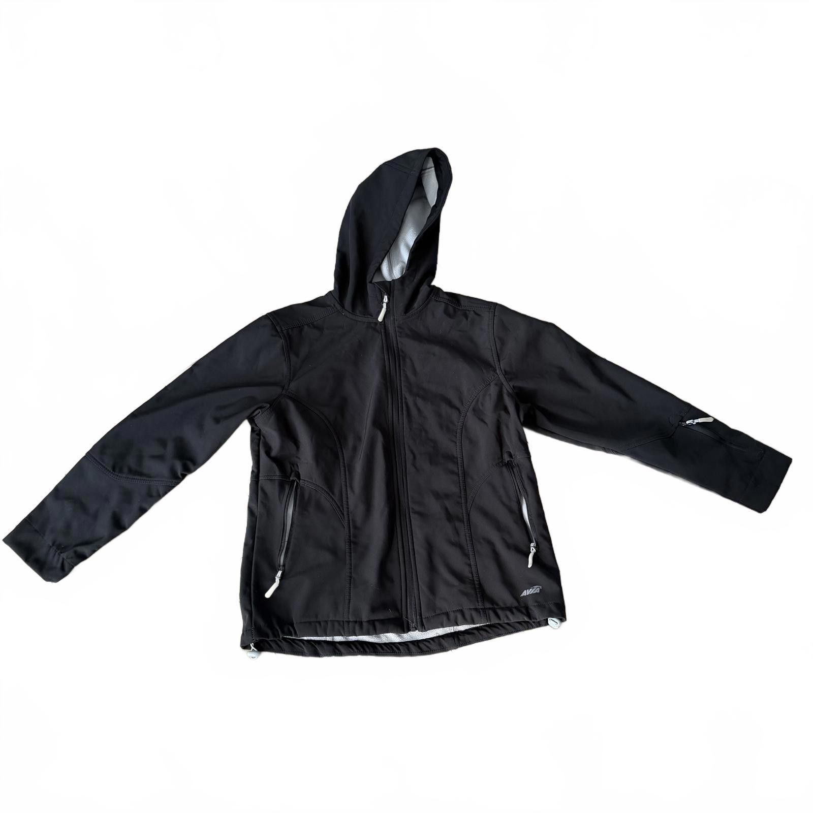 Avia Avia Black Hooded Softshell Jacket Size Large Size L / US 10 / IT 46 - 3 Thumbnail