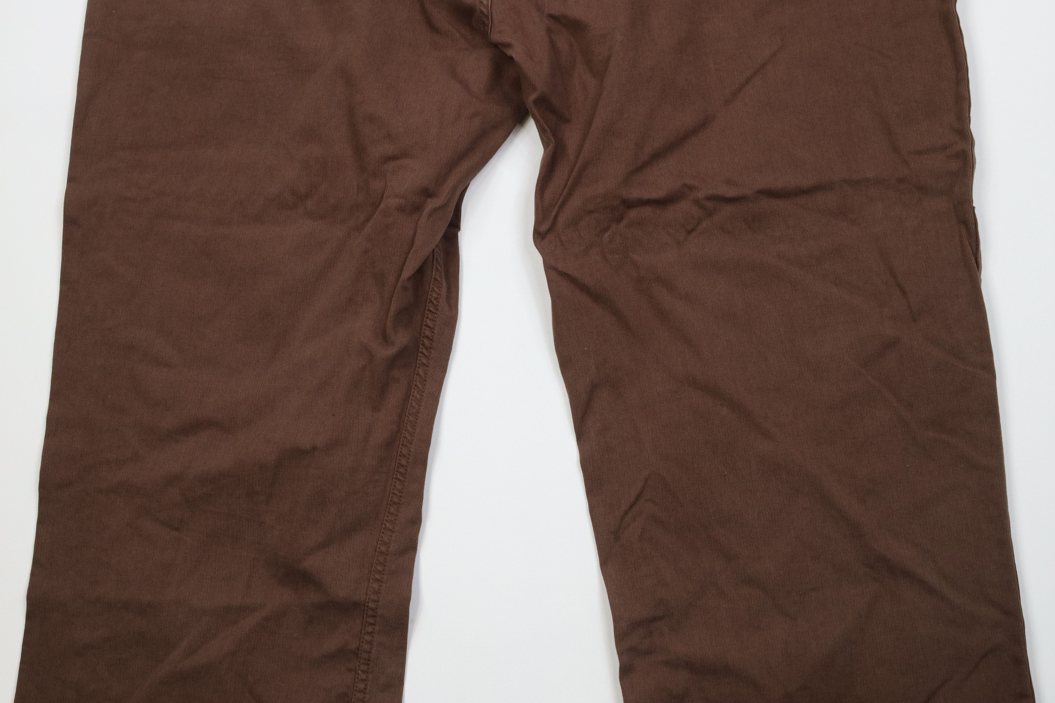 Vintage Vintage 90s Y2K Streetwear Baggy Wide Leg Twill Pants Brown Size US 42 / EU 58 - 13 Thumbnail