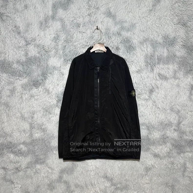 Stone Island Stone Island Metallic Nylon Jacket Blazer Black XL Size Size US XL / EU 56 / 4 - 1 Thumbnail