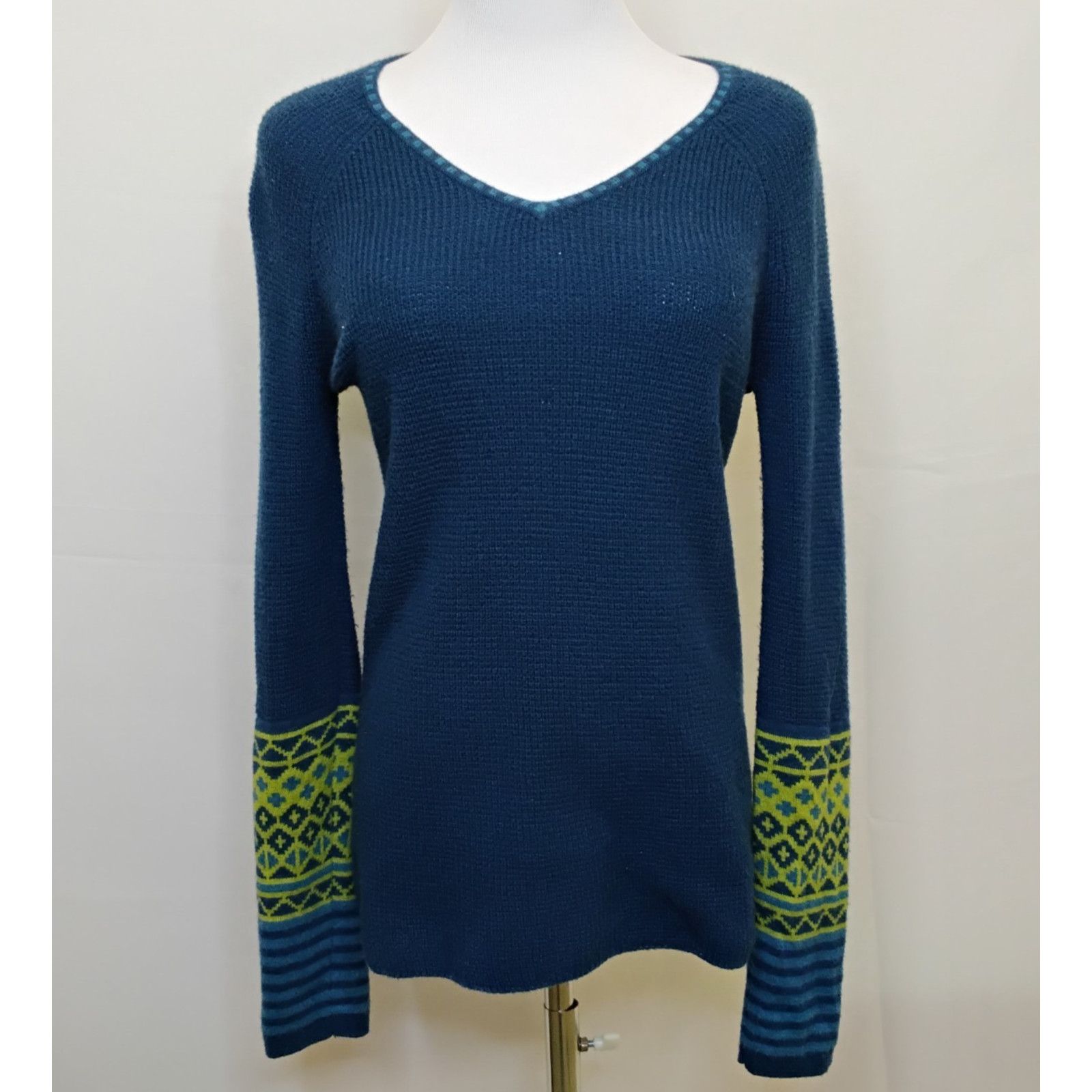 Other Krimson Klover V-Neck Sweater Women's M Blue/Green Size M / US 6-8 / IT 42-44 - 2 Thumbnail