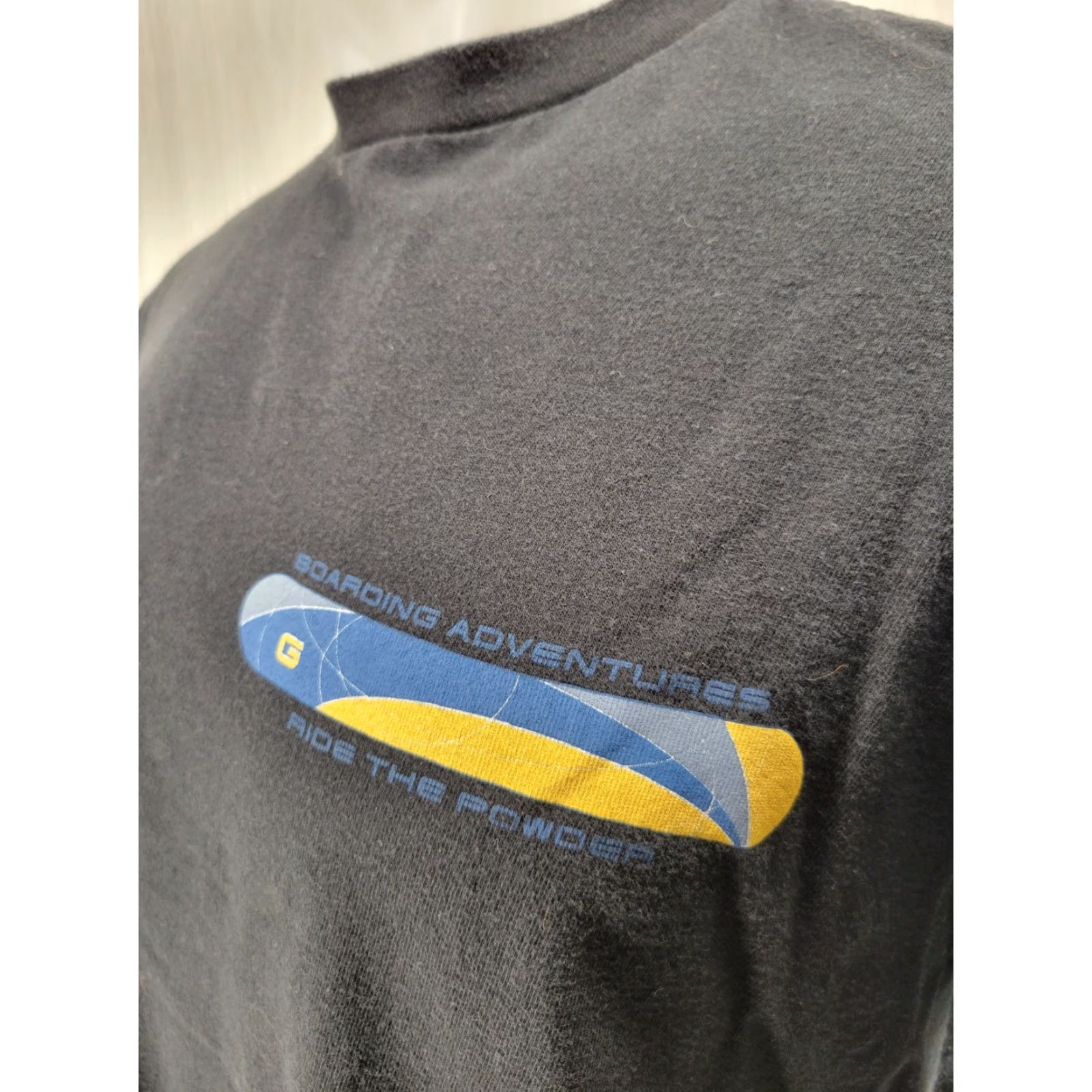 Gap Gap T-Shirt Long Sleeve Size Small Black 100% Cotton Crew Neck Relaxed Men 90s Vintage Style Boarding Adventure Size US S / EU 44-46 / 1 - 4 Thumbnail
