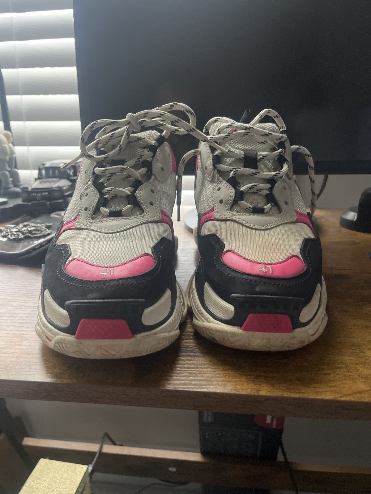 Balenciaga White and pink balenciaga triple s Size US 8 / EU 41 - 6 Thumbnail