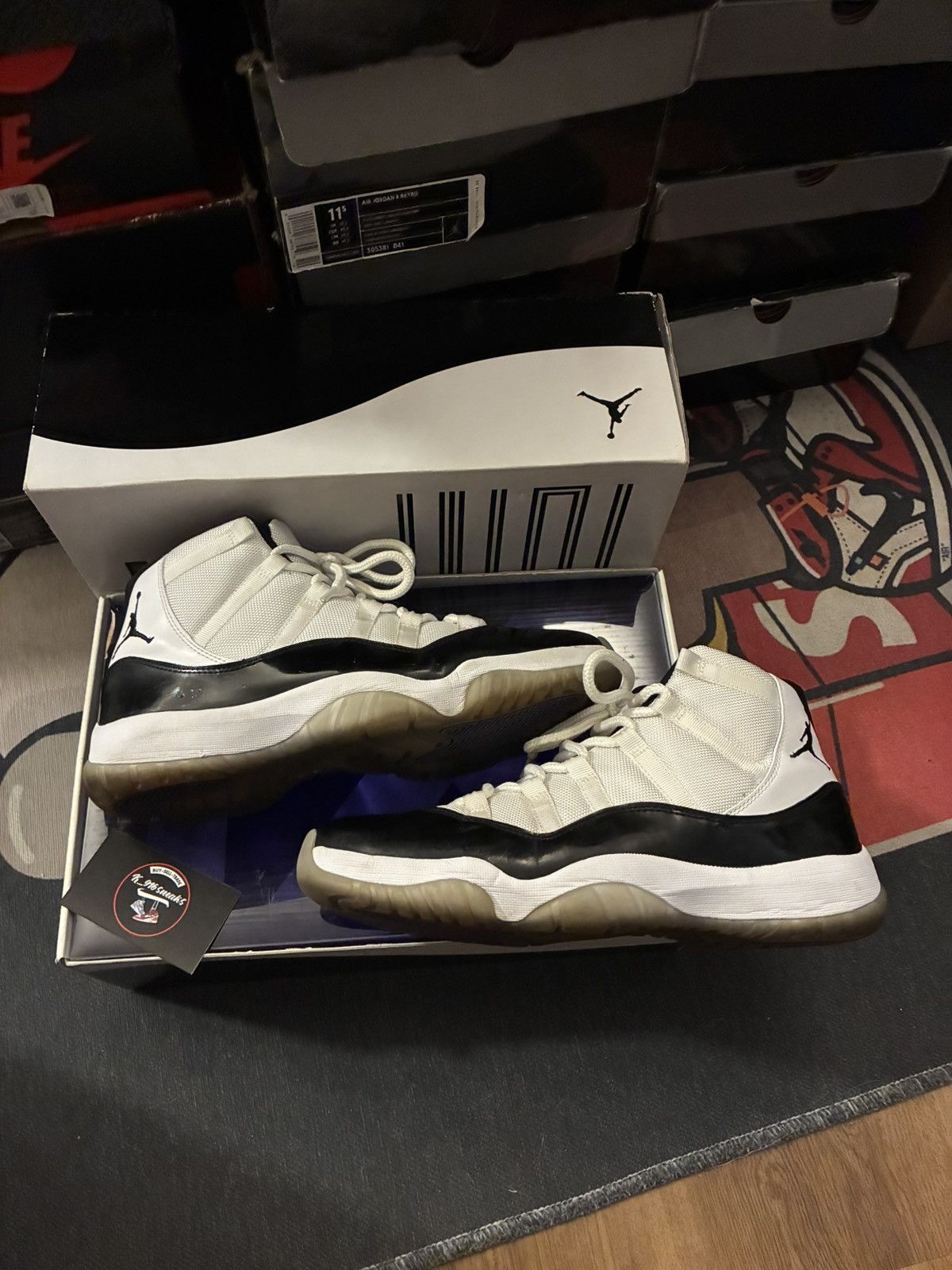 Jordan Brand Jordan 11 Concord 2011 Size US 11.5 / EU 44-45 - 2 Thumbnail