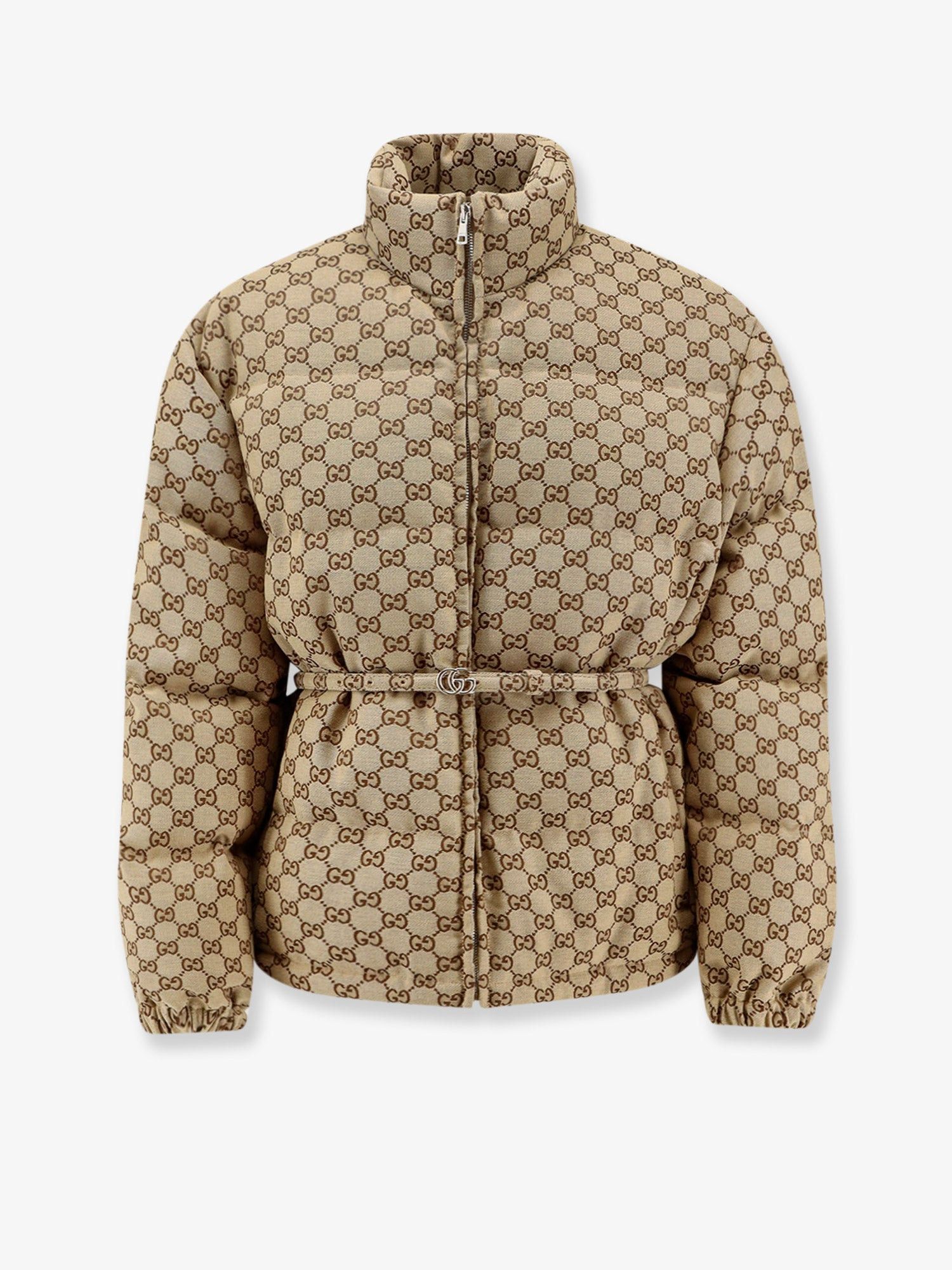 Gucci Gucci GG Fabric padded jacket with belt Tag Size IT 42 Women - USA Tariffs Included Size M / US 6-8 / IT 42-44 - 1 Thumbnail