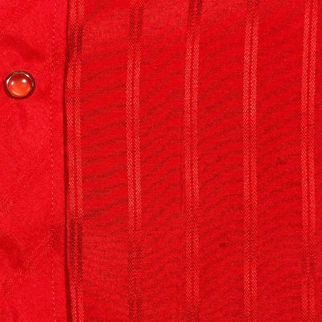 Vintage VINTAGE White Horse Western Shirt Adult LARGE Red Striped Sheen Cowboy 90s Shirt Mens Snaps Cuffed Long Sleeve Size US L / EU 52-54 / 3 - 7 Thumbnail