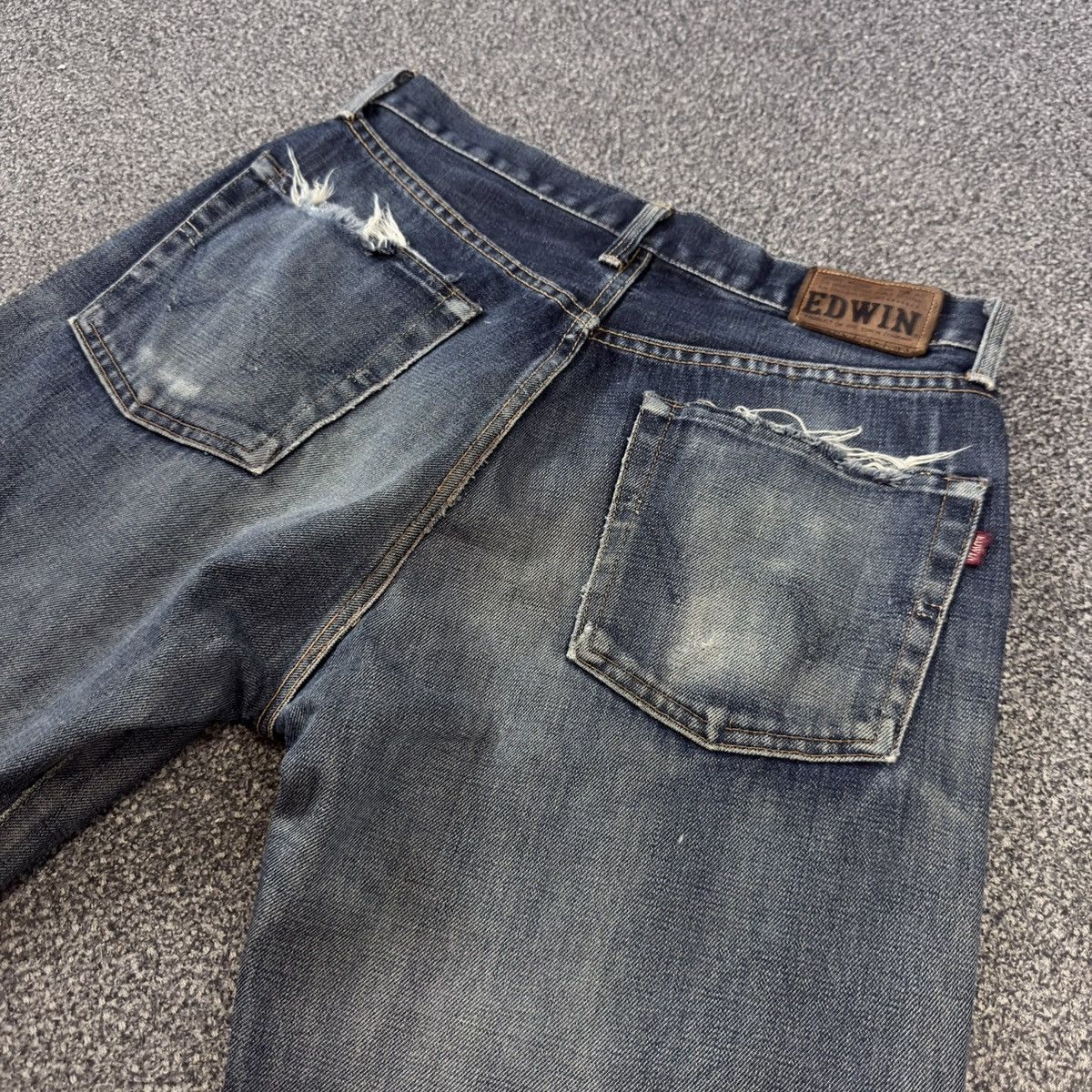Kapital Vintage Japanese Denim Edwin 505sx Distressed Selvedge Baggy Size US 32 / EU 48 - 8 Thumbnail