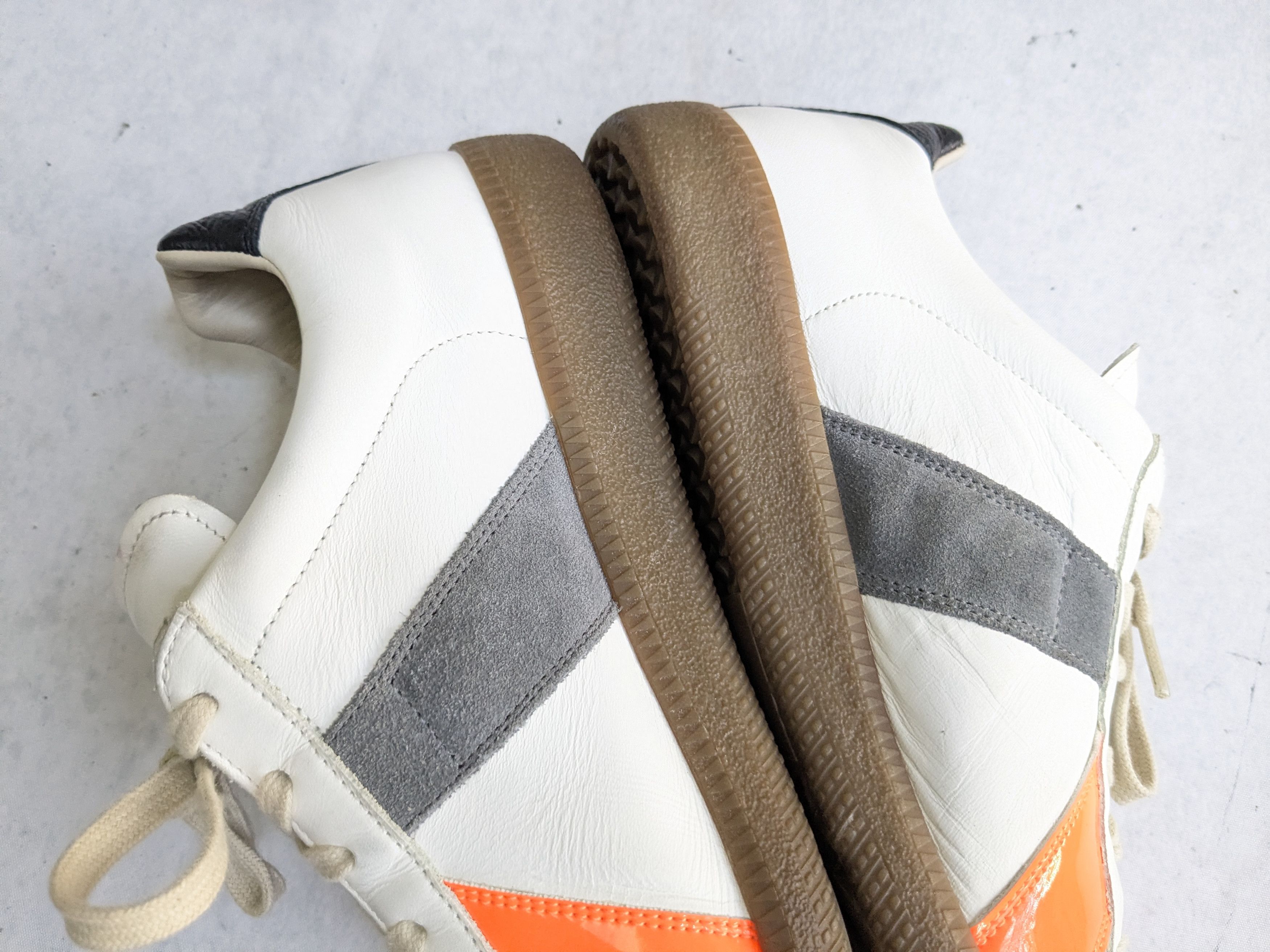 Maison Margiela Maison Margiela Replica GAT White Gray Orange 10 43 Low Size US 10 / EU 43 - 14 Thumbnail