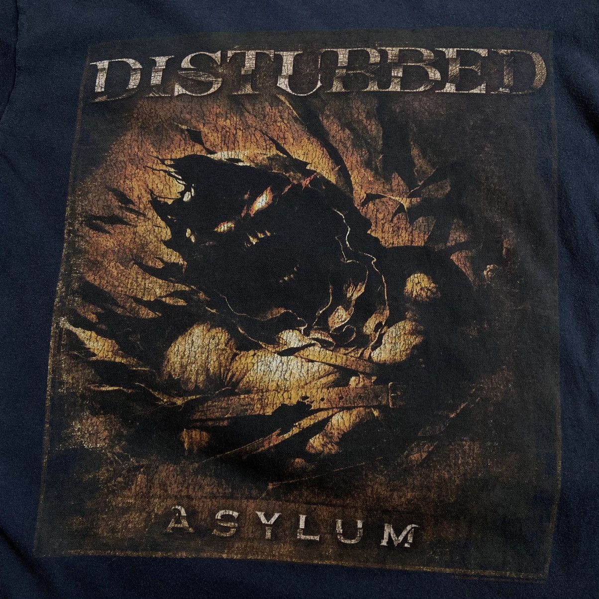 Band Tees 📌 Disturbed Asylum Rock Tour Faded T-Shirt Size US L / EU 52-54 / 3 - 5 Thumbnail