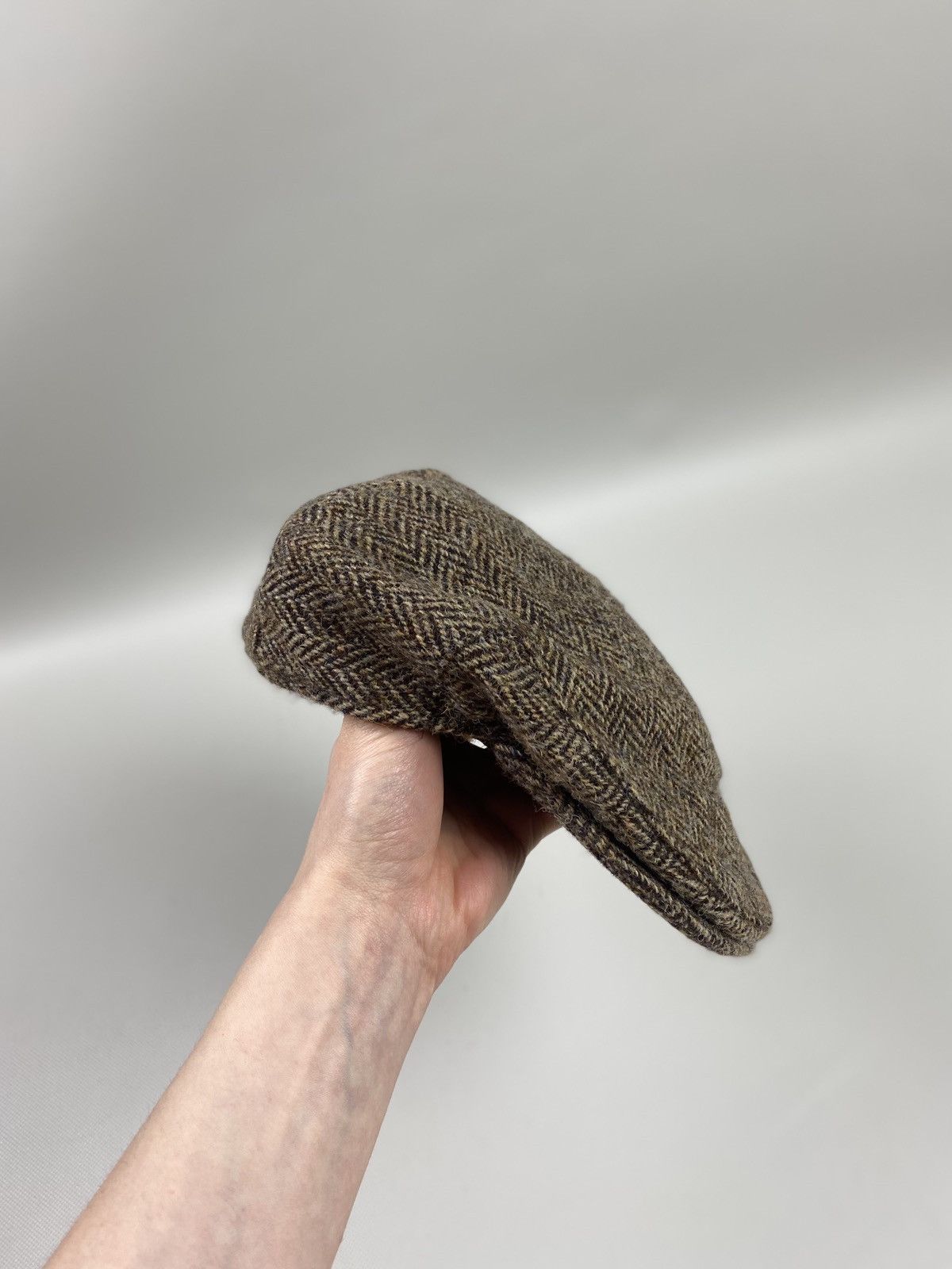 Harris Tweed × Vintage Harris Tweed vintage herringbone wool flat cap size M Size ONE SIZE - 12 Thumbnail