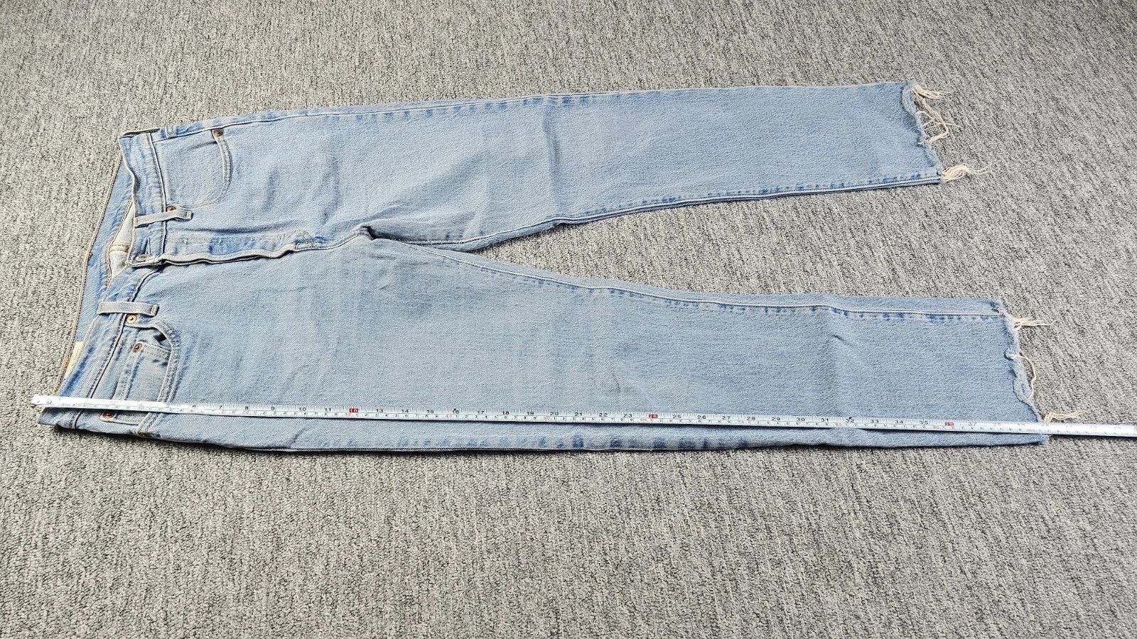 Levi's Levis Premium 501 Straight Jeans Women W29 L30 Light Wash Size 29" - 10 Thumbnail